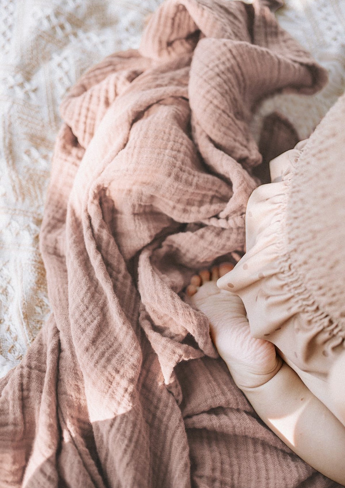 Decke Nooshi rose mauve