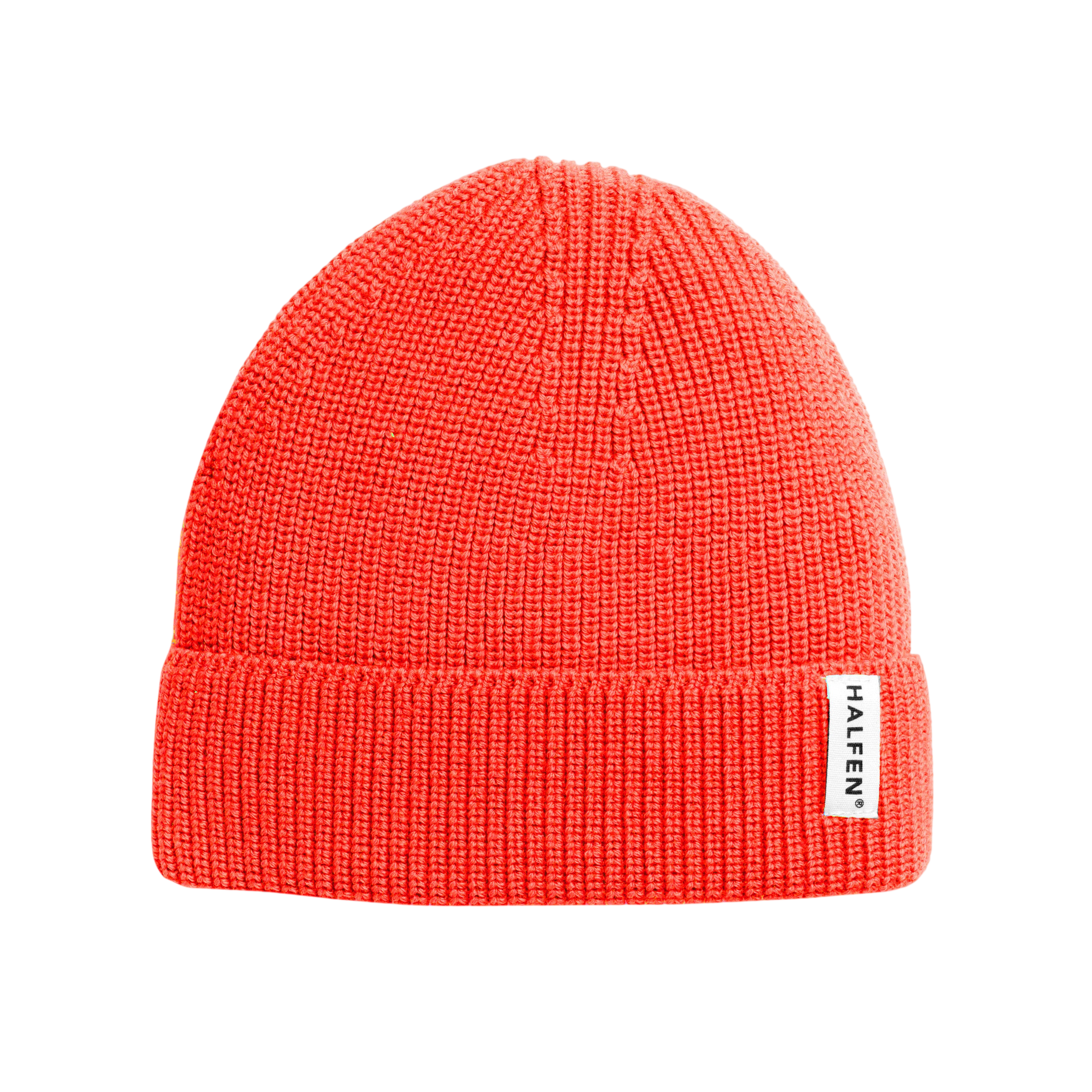 Beanie Merinowolle Neon orange