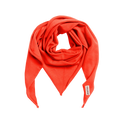 Triangular Scarf, Merino Wool, Neon Orange