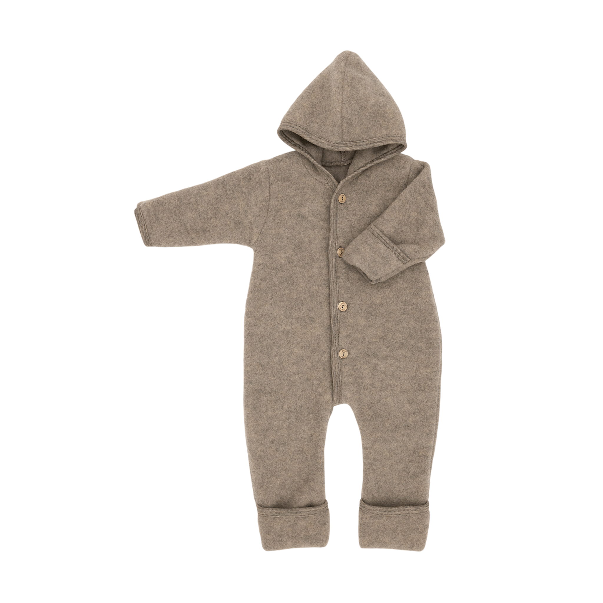 Engel Baby Overall Merinowolle Walnuss Melange