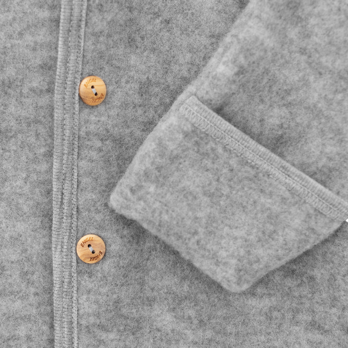 Engel Baby Overall Merinowolle Hellgrau Melange