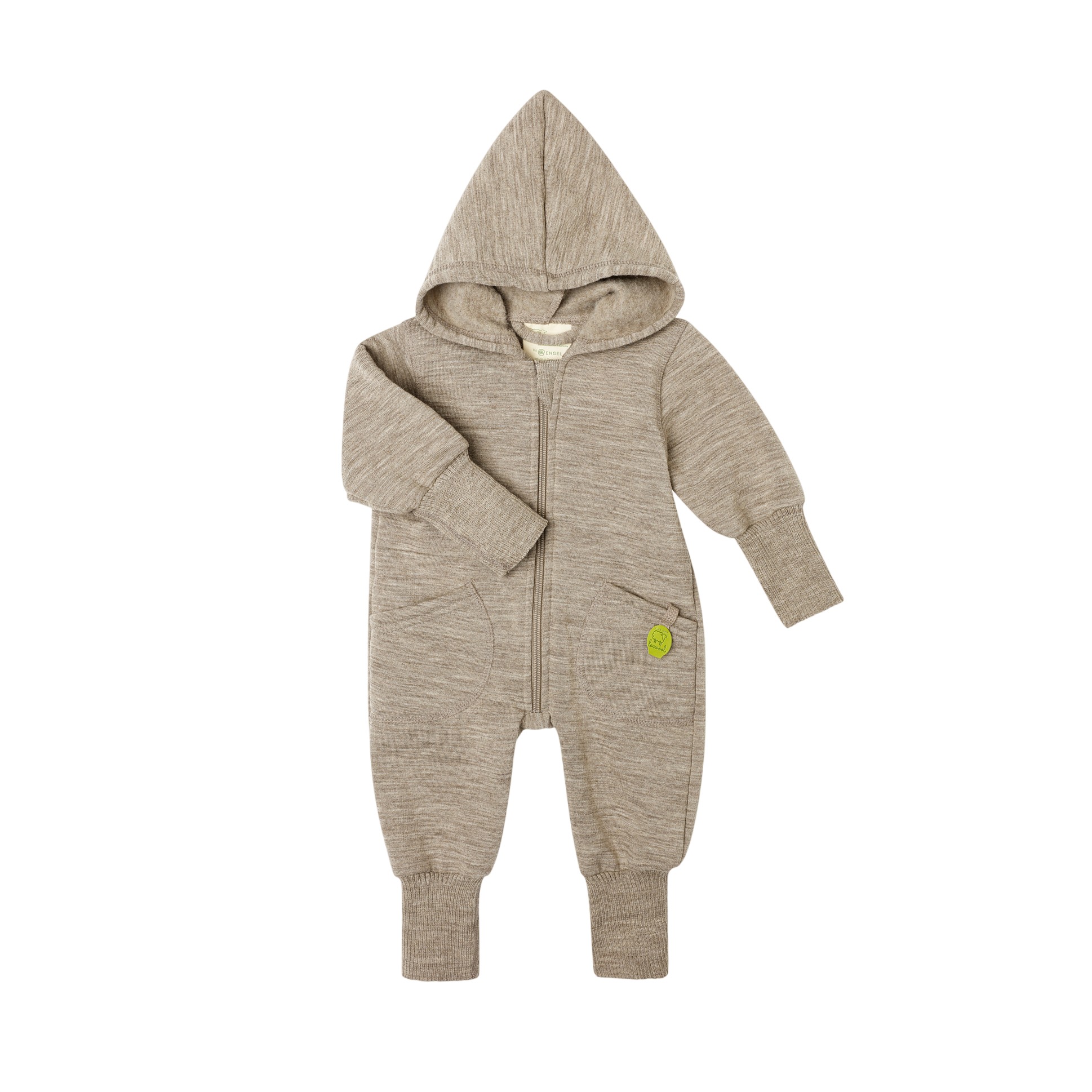 Engel Baby Overall Merinowolle Iocwool Birke Melange