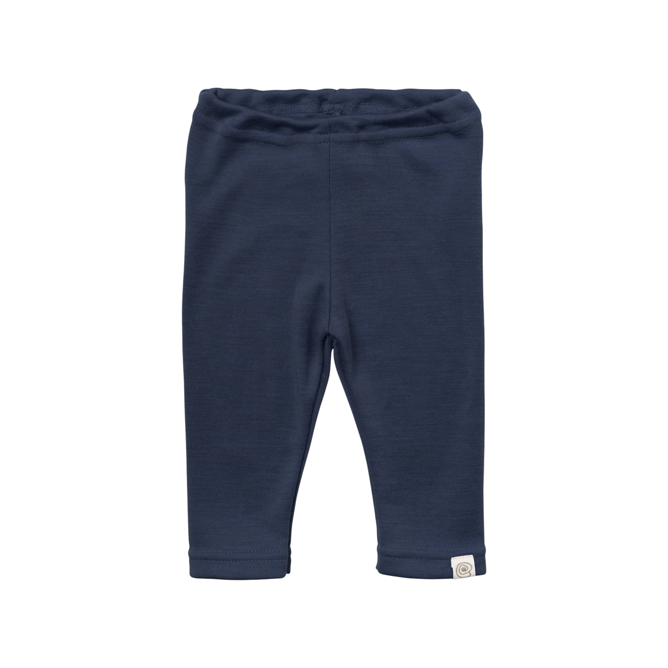 Leggings pour bébé en laine vierge certifiée GOTS, bleu marine