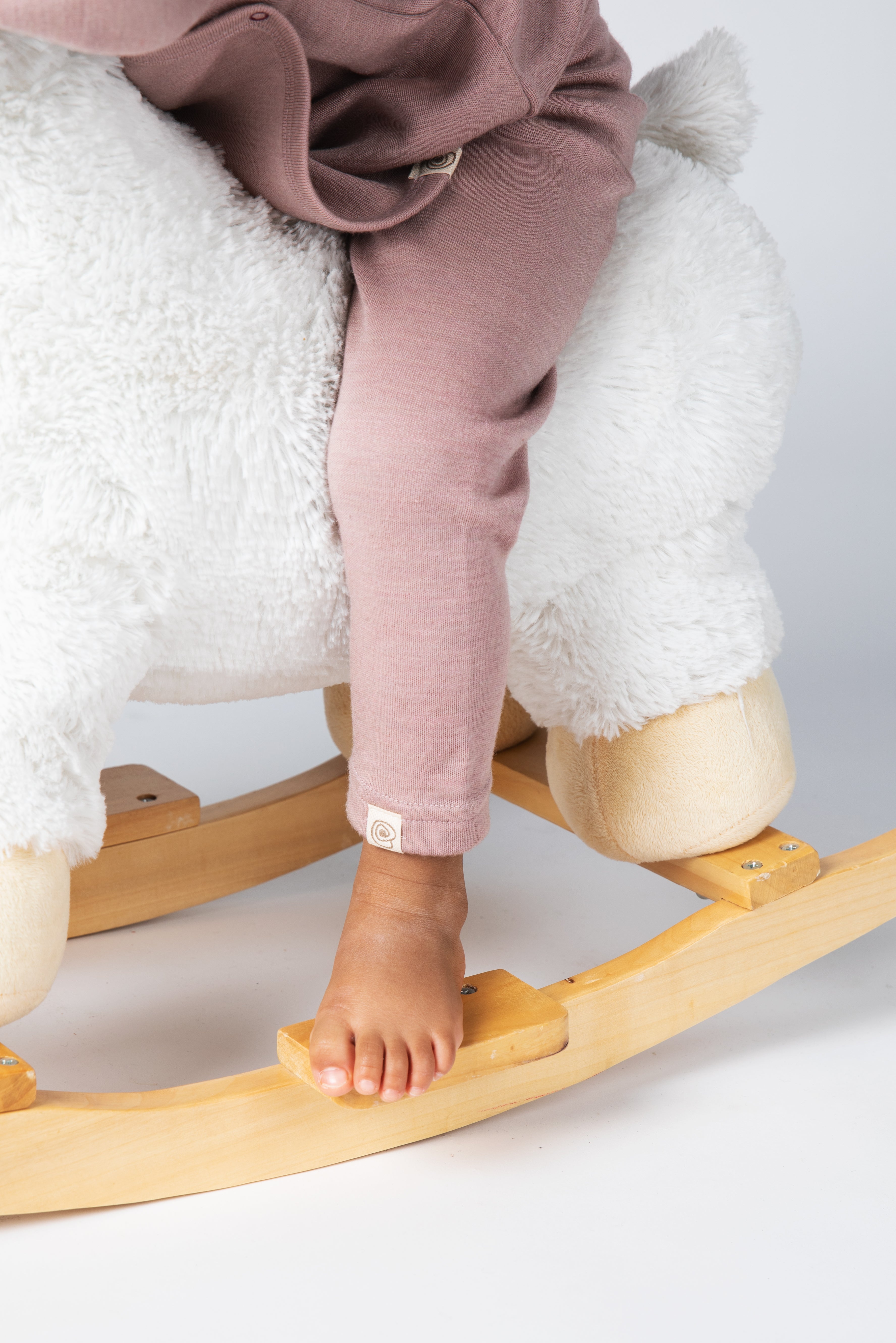 Engel Baby Leggings Merinowolle + Seide Dusty Rose