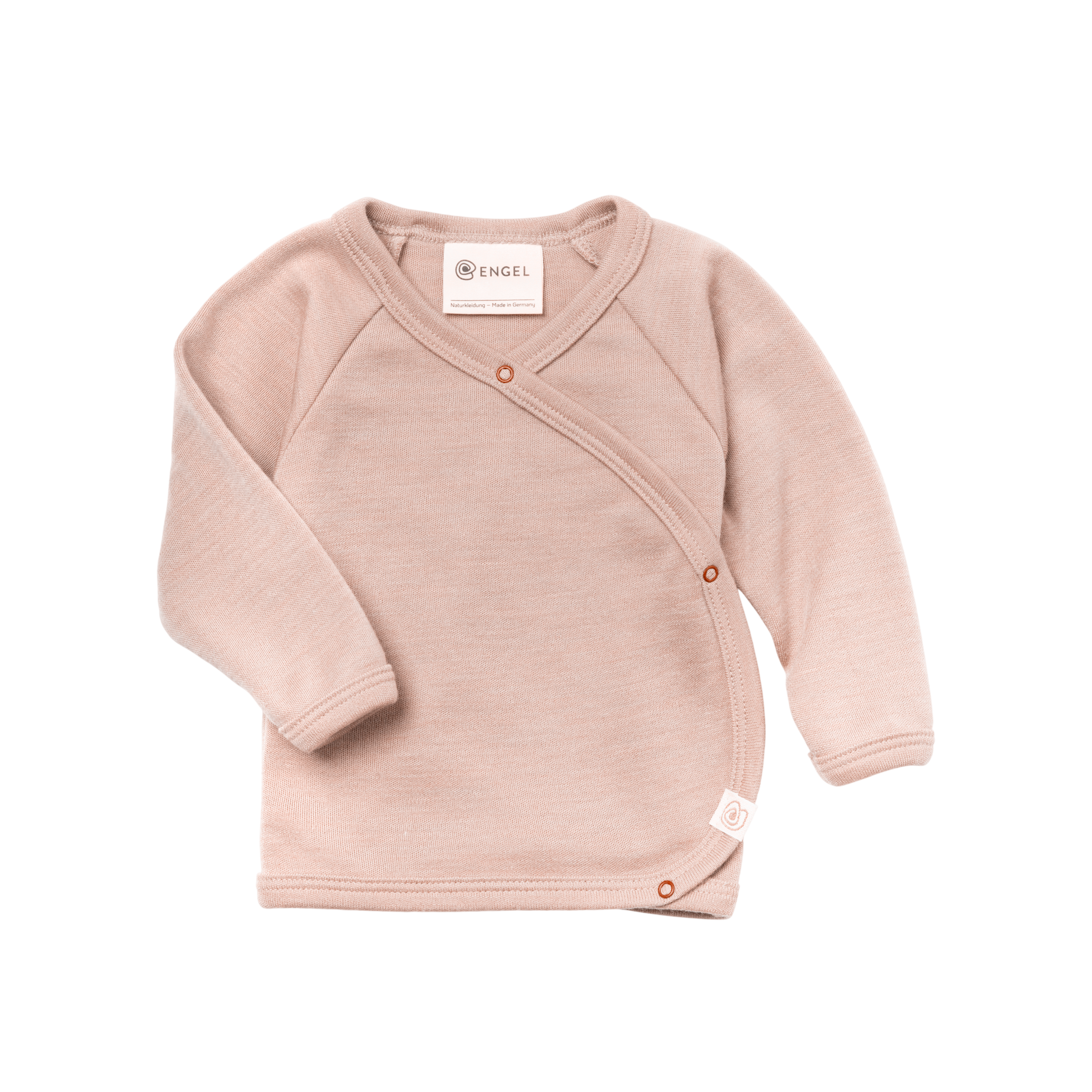 Engel Baby Wickelshirt Merinowolle & Seide Dusty Rose