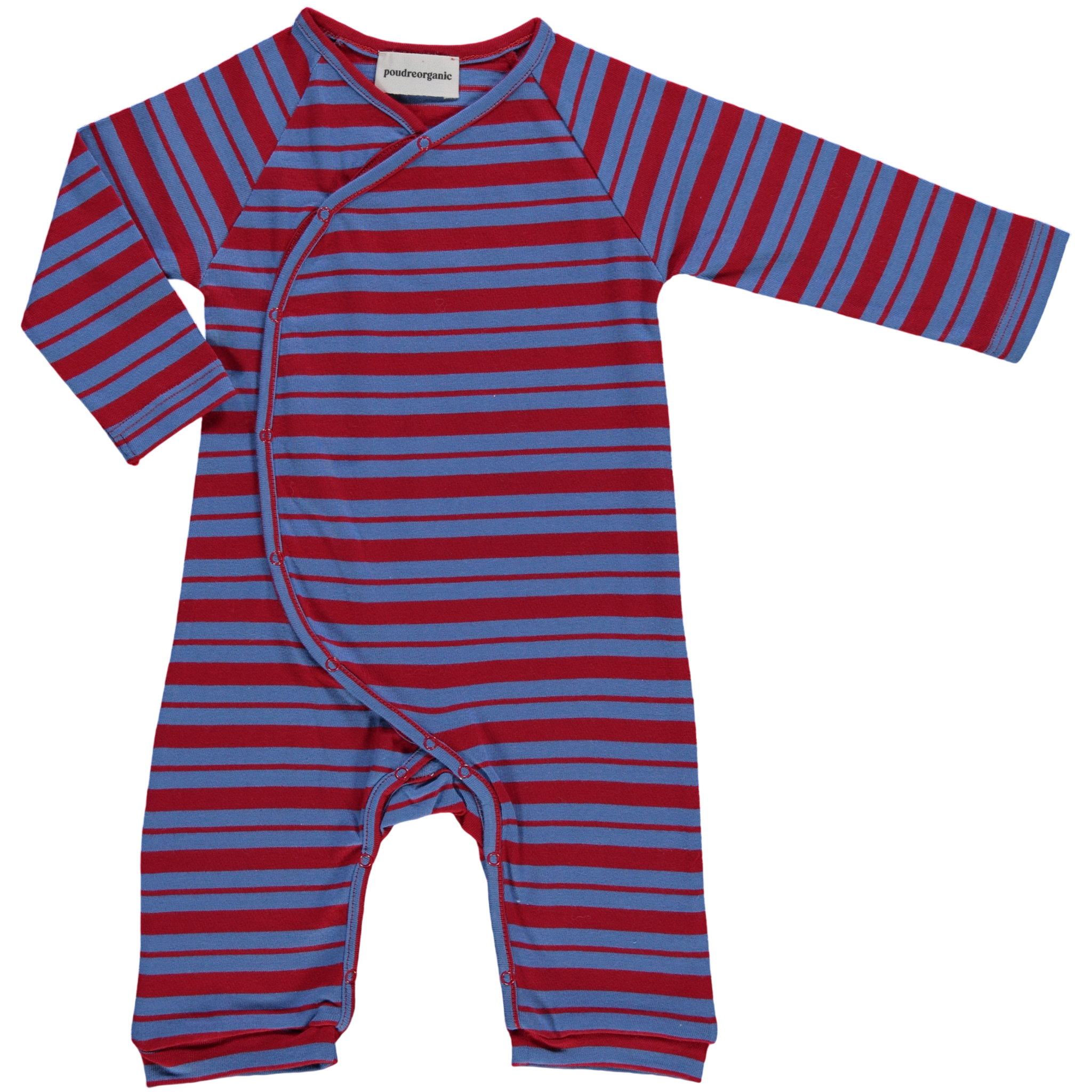 BABY STRAMPLER RAYURES BLEUES ET ROUGES