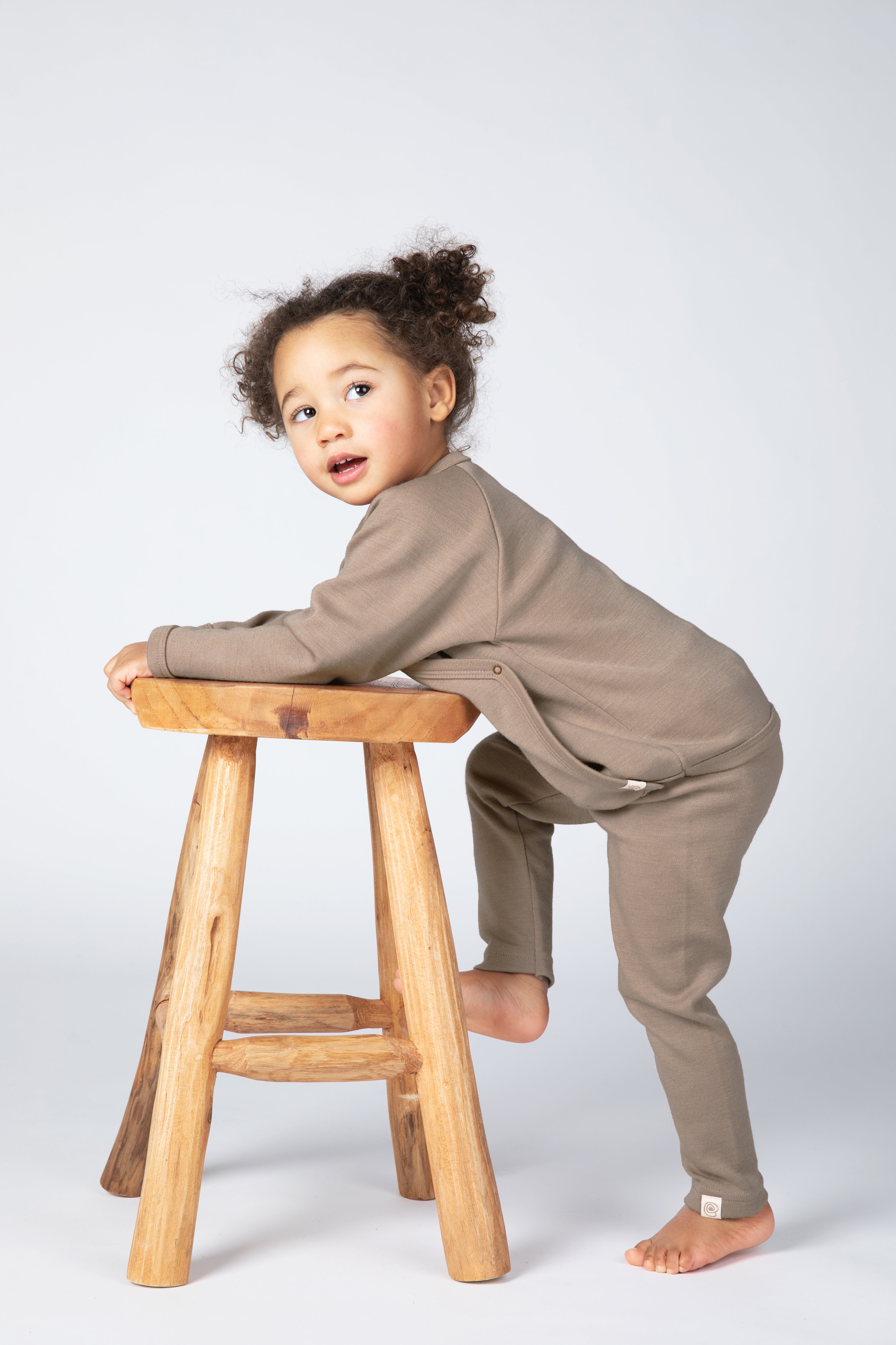 Engel Baby Wickelshirt Merinowolle & Seide Sand