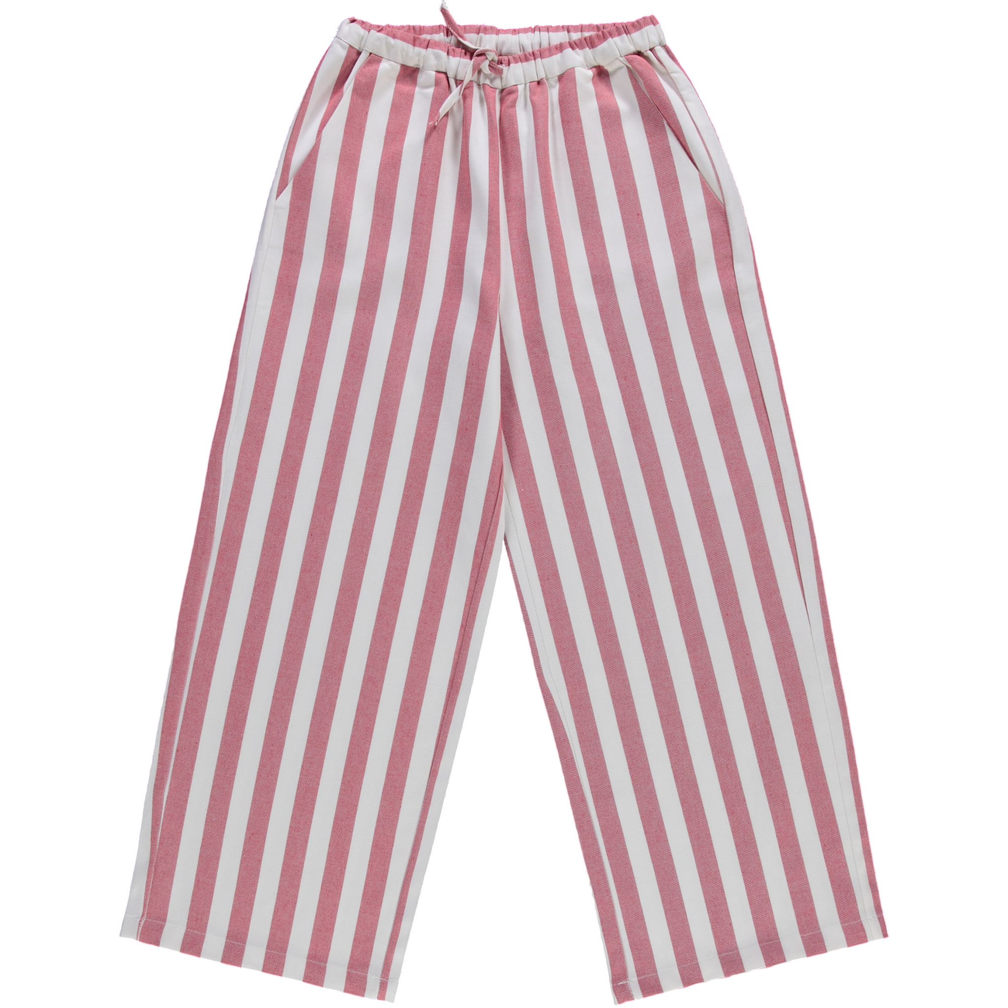 ADULT HOSE CERISE RAYURES ROUGES