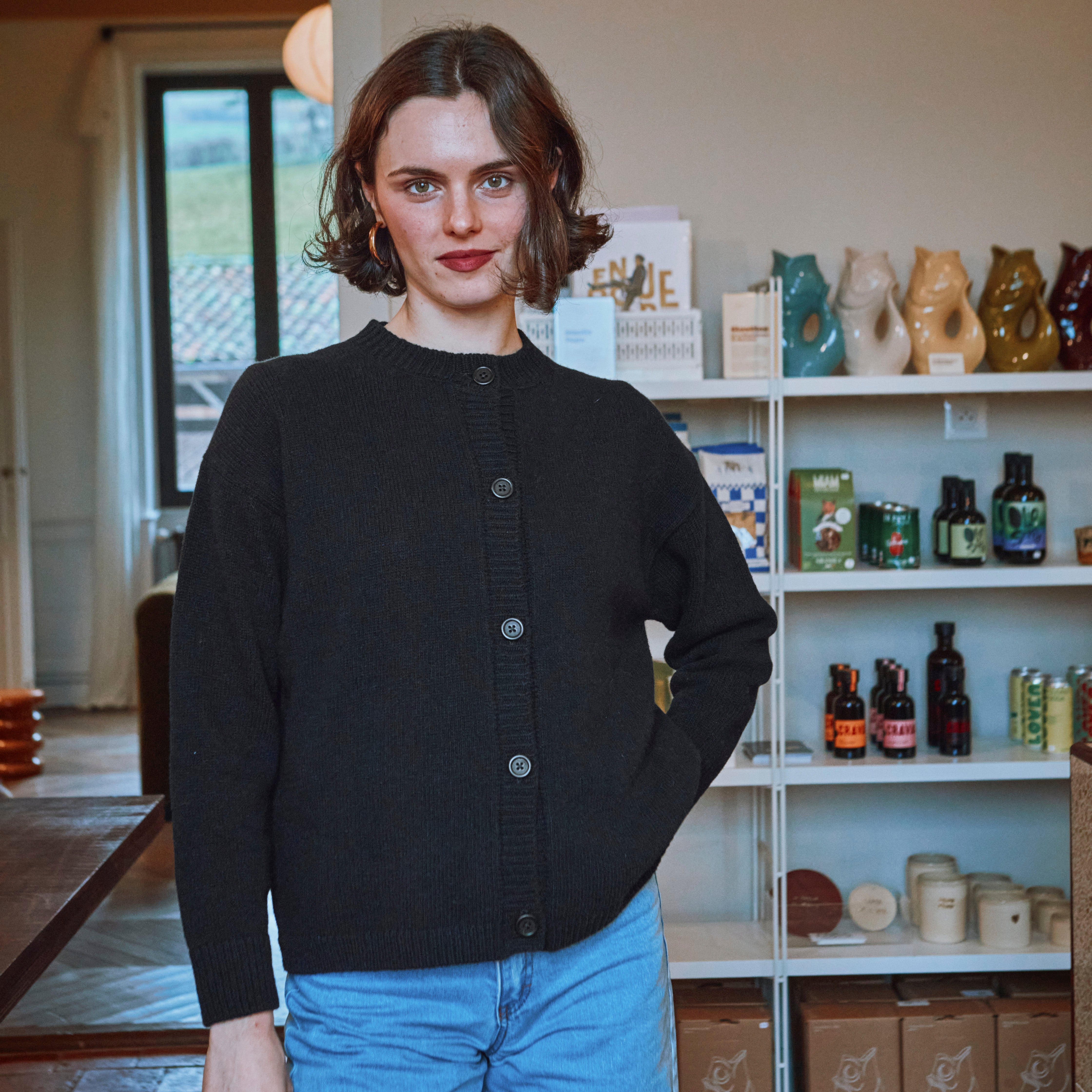Petale Navy Blue Adult Cardigan