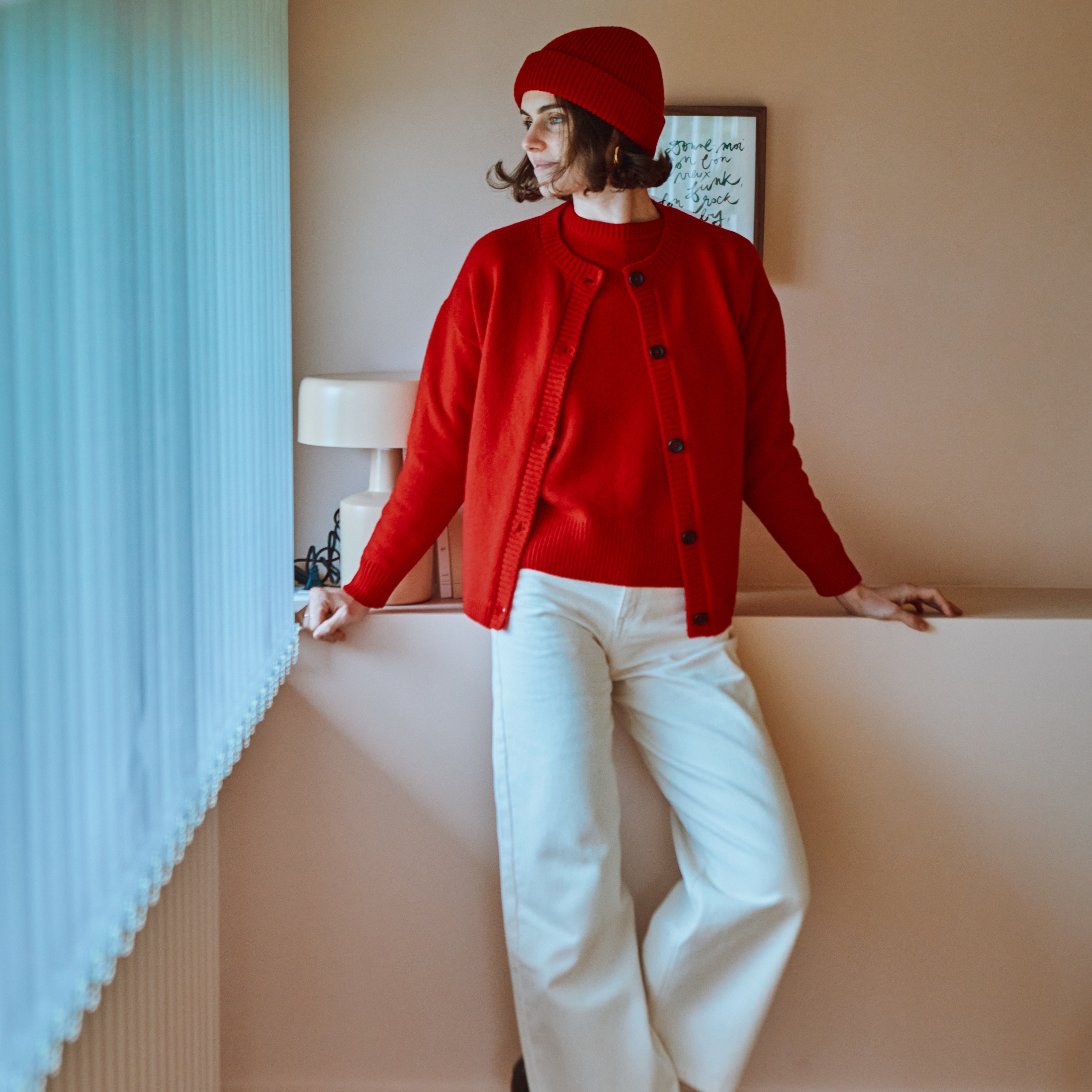 CARACO EN TRICOT POUR ADULTES PETALE ROUGE SCARLETT