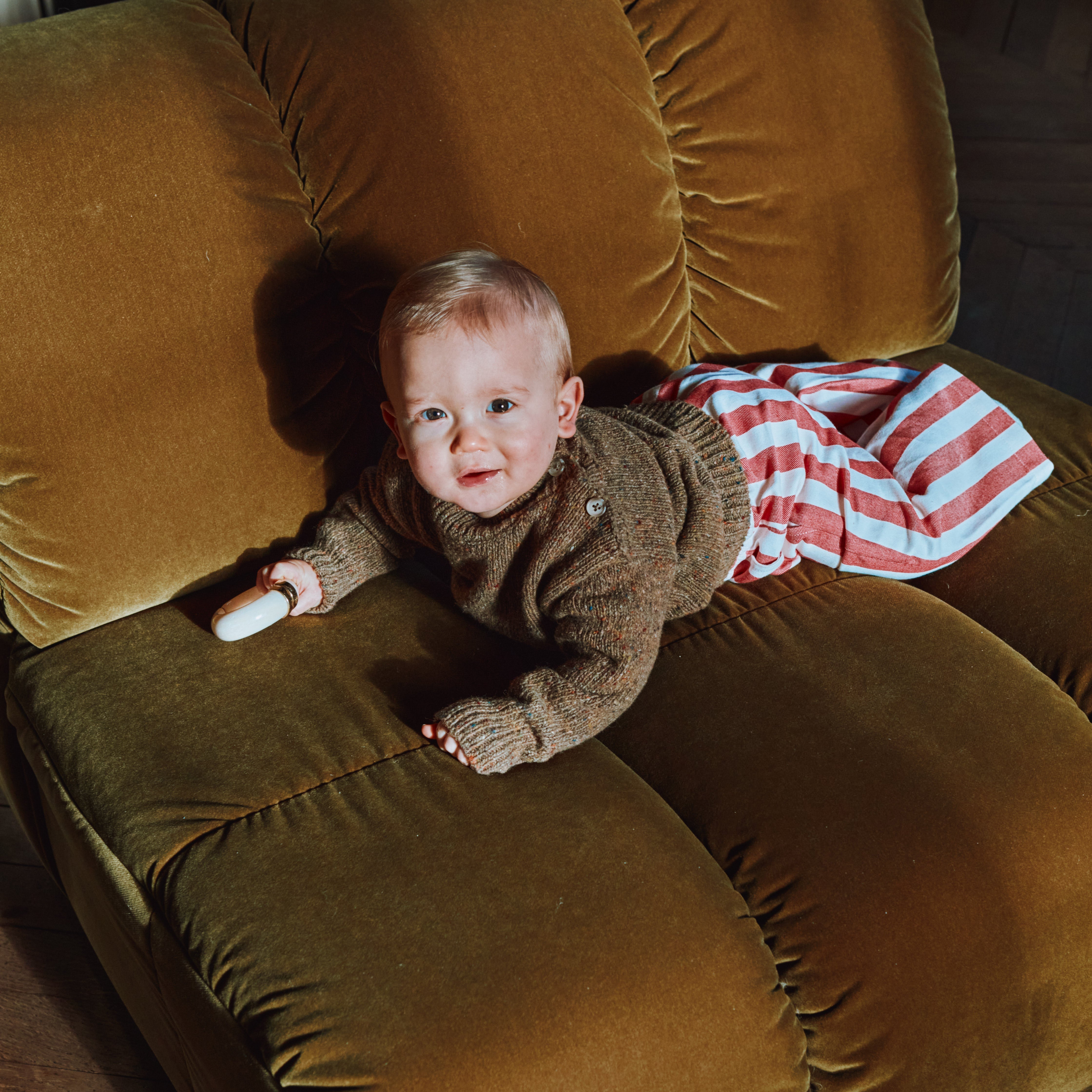Pullover Speckled Brown