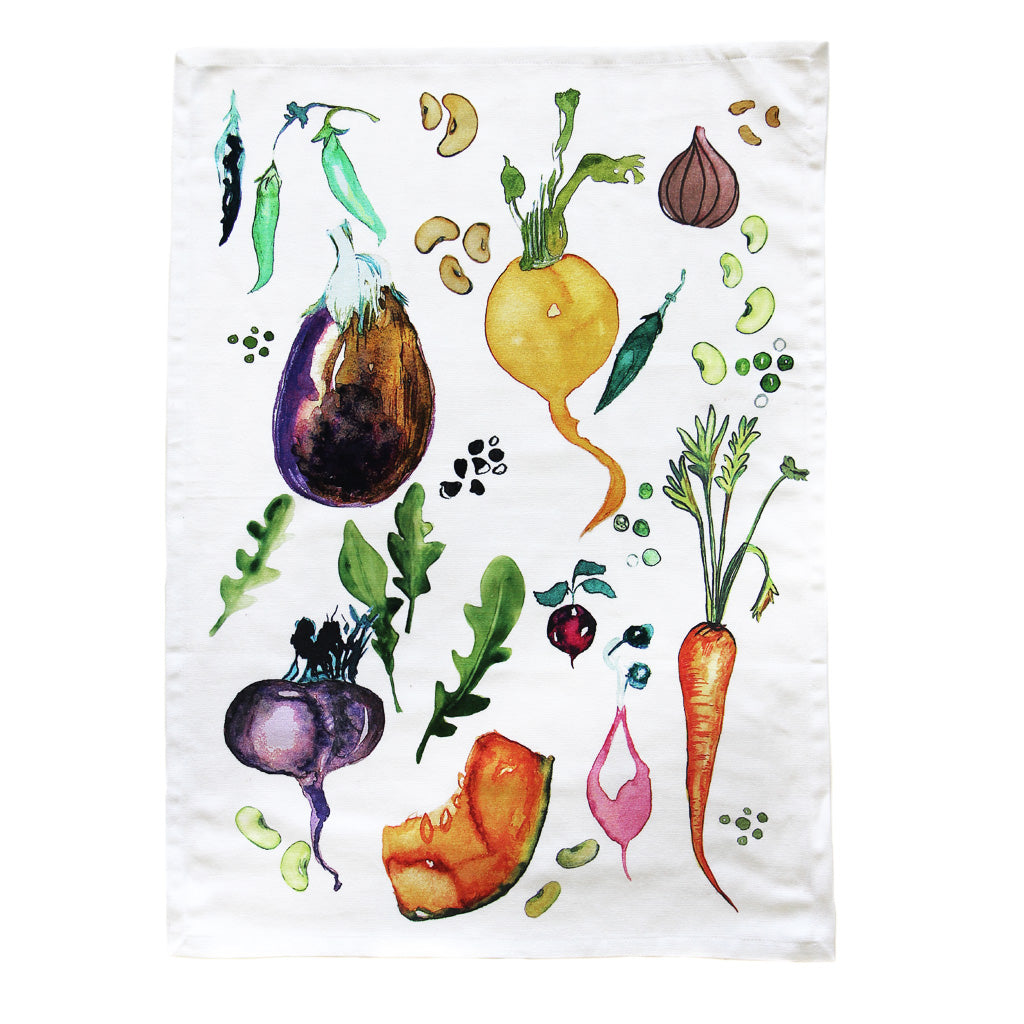 Torchon imprimé « Vegetables multi »