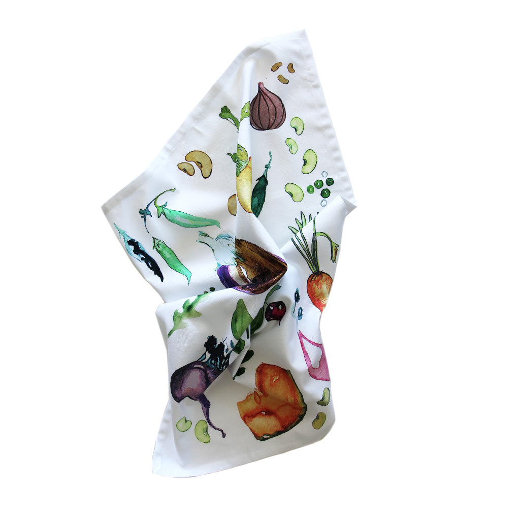 Torchon imprimé « Vegetables multi »