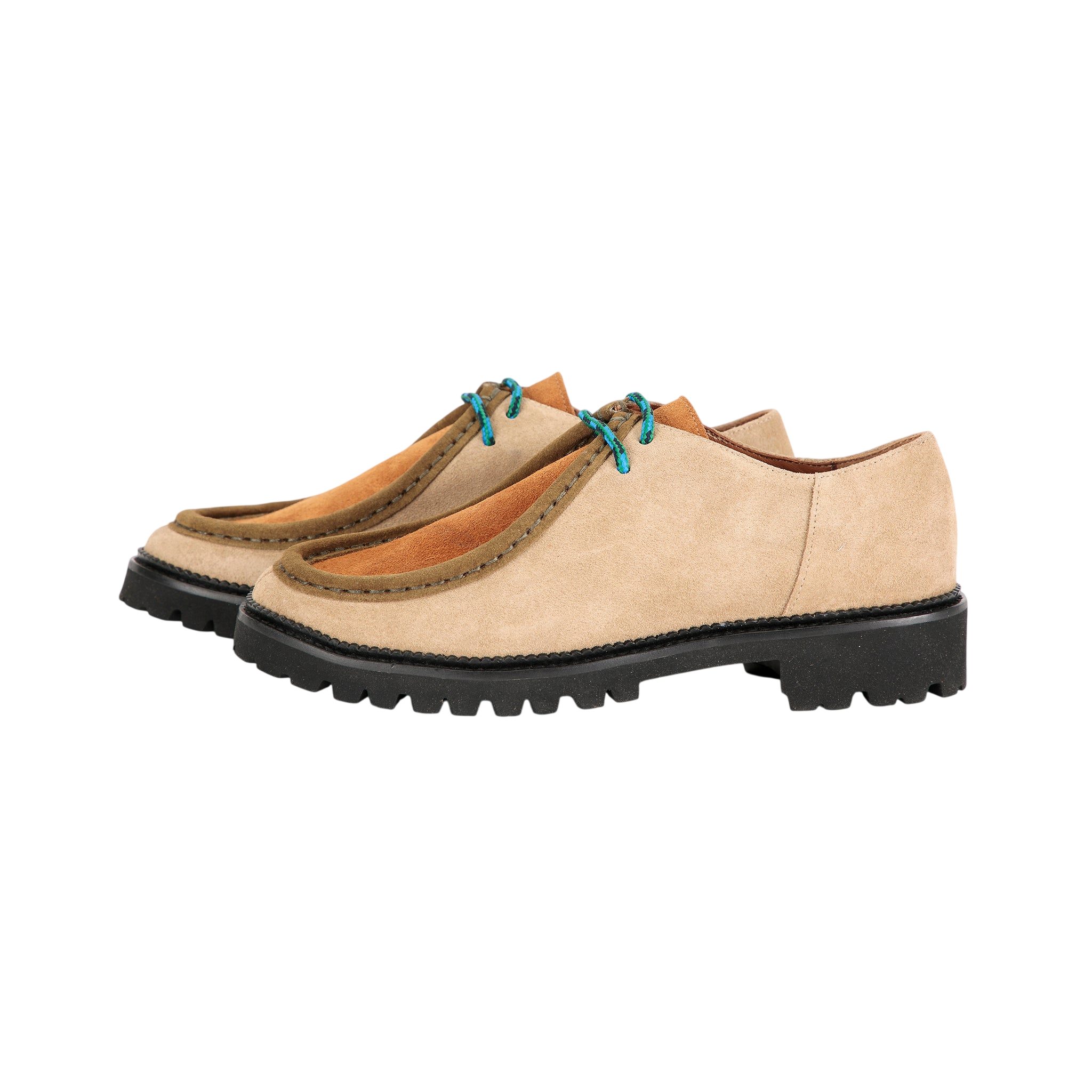 Adult Schuhe Color Block Wallabee Beige