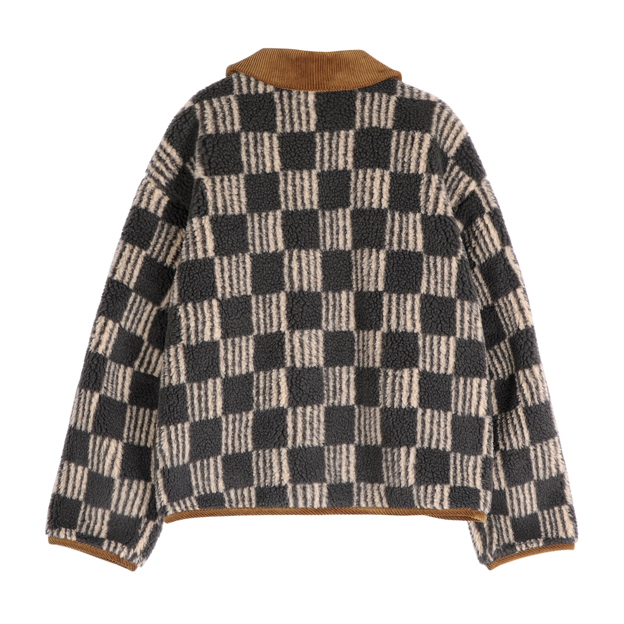 Adult Jacke Almost Moiré Sherpa All Over Beige