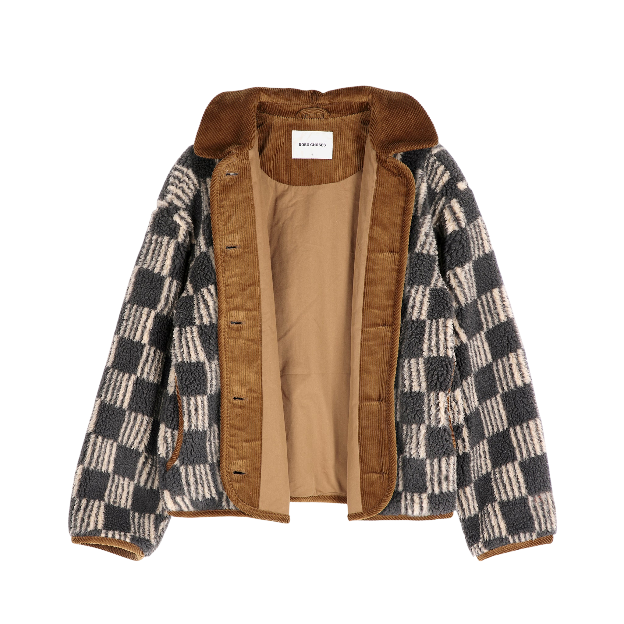 Adult Jacke Almost Moiré Sherpa All Over Beige