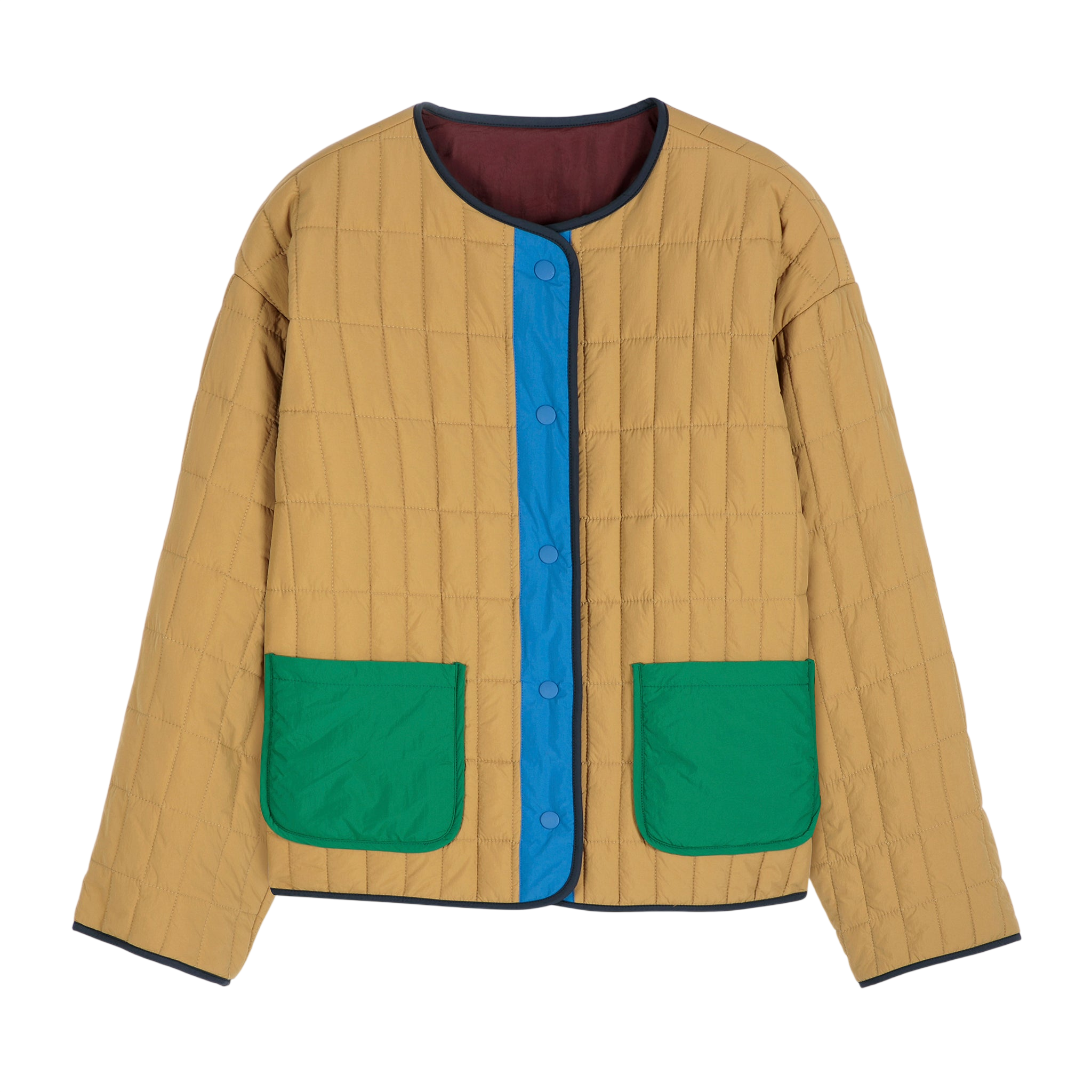 Adult Wendbare Jacke Color Block Multicolor