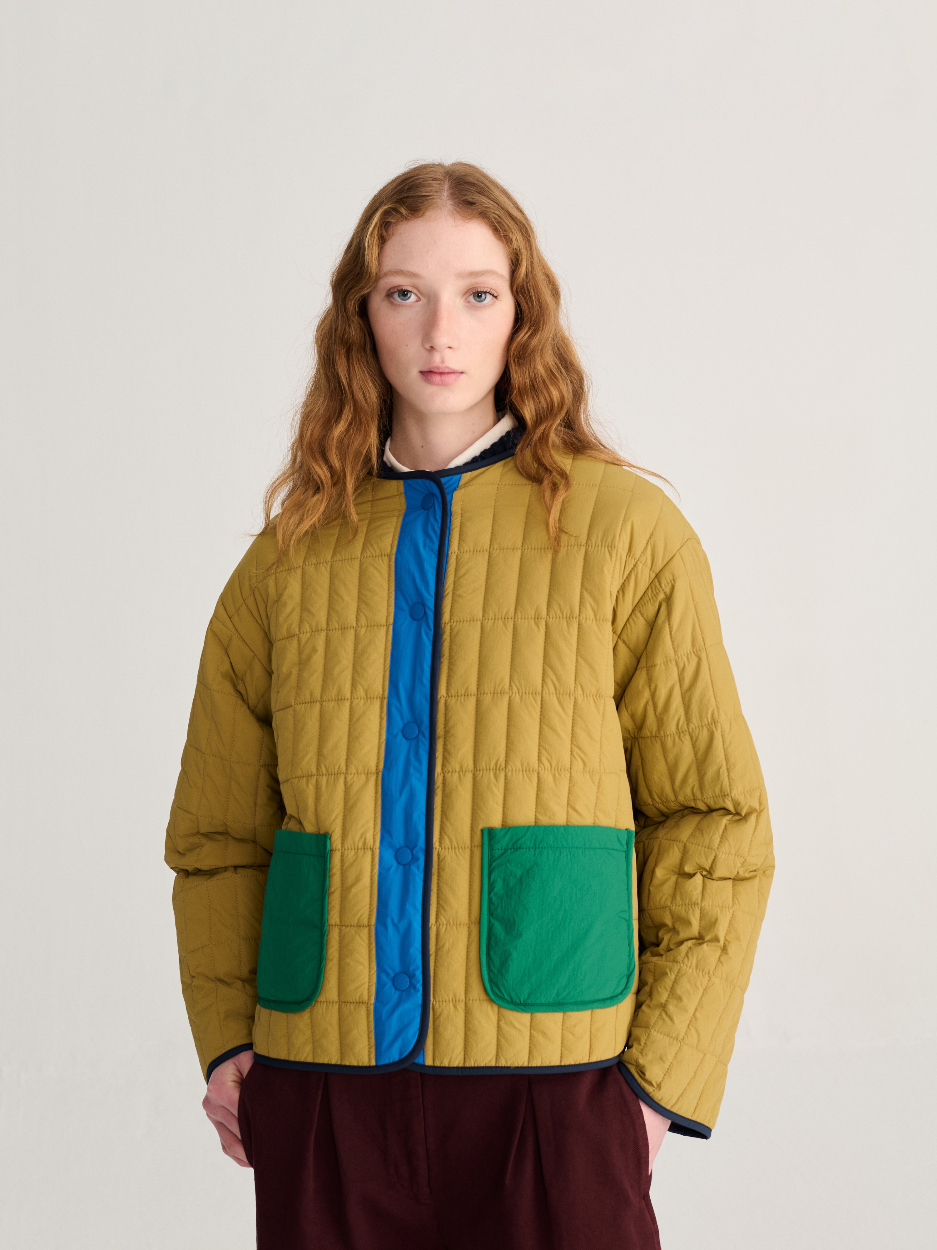 Adult Wendbare Jacke Color Block Multicolor