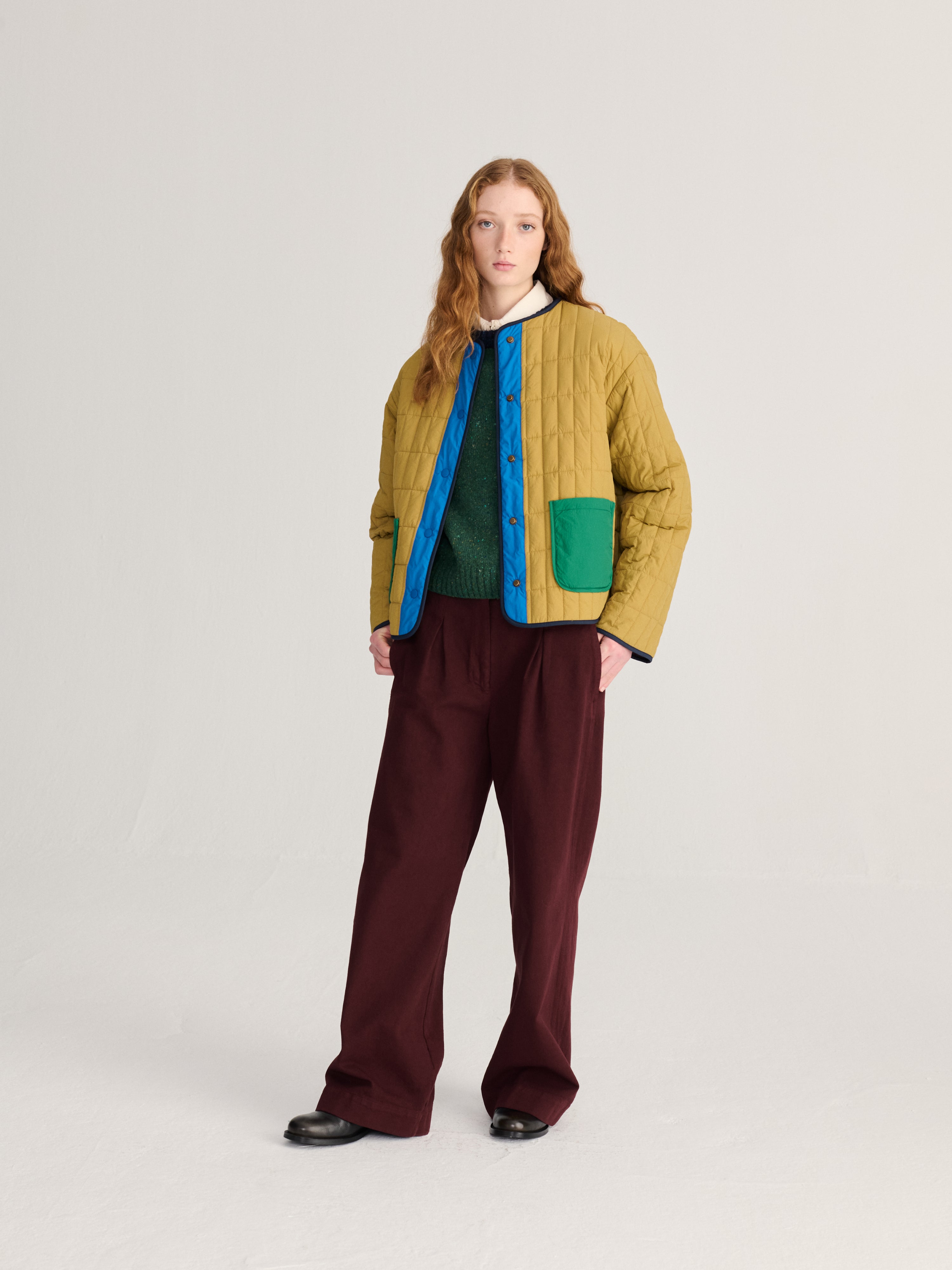 Adult Wendbare Jacke Color Block Multicolor