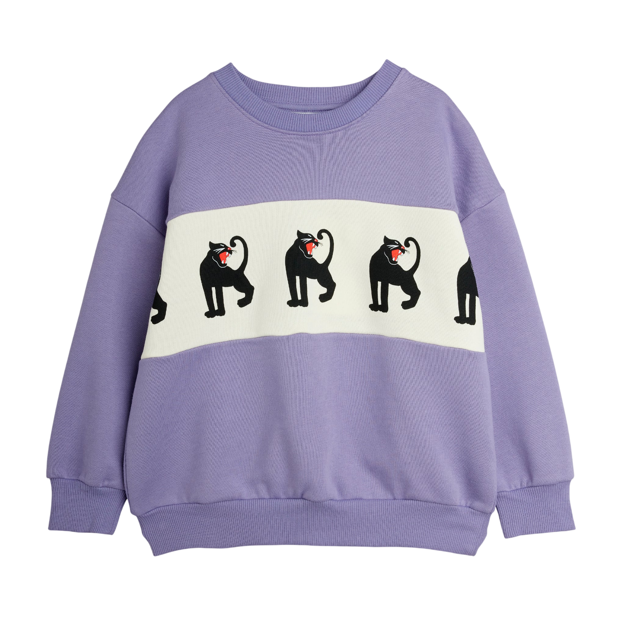 Panther Panel Sweatshirt, Purple / Panther Panel Sweatshirt, Purple