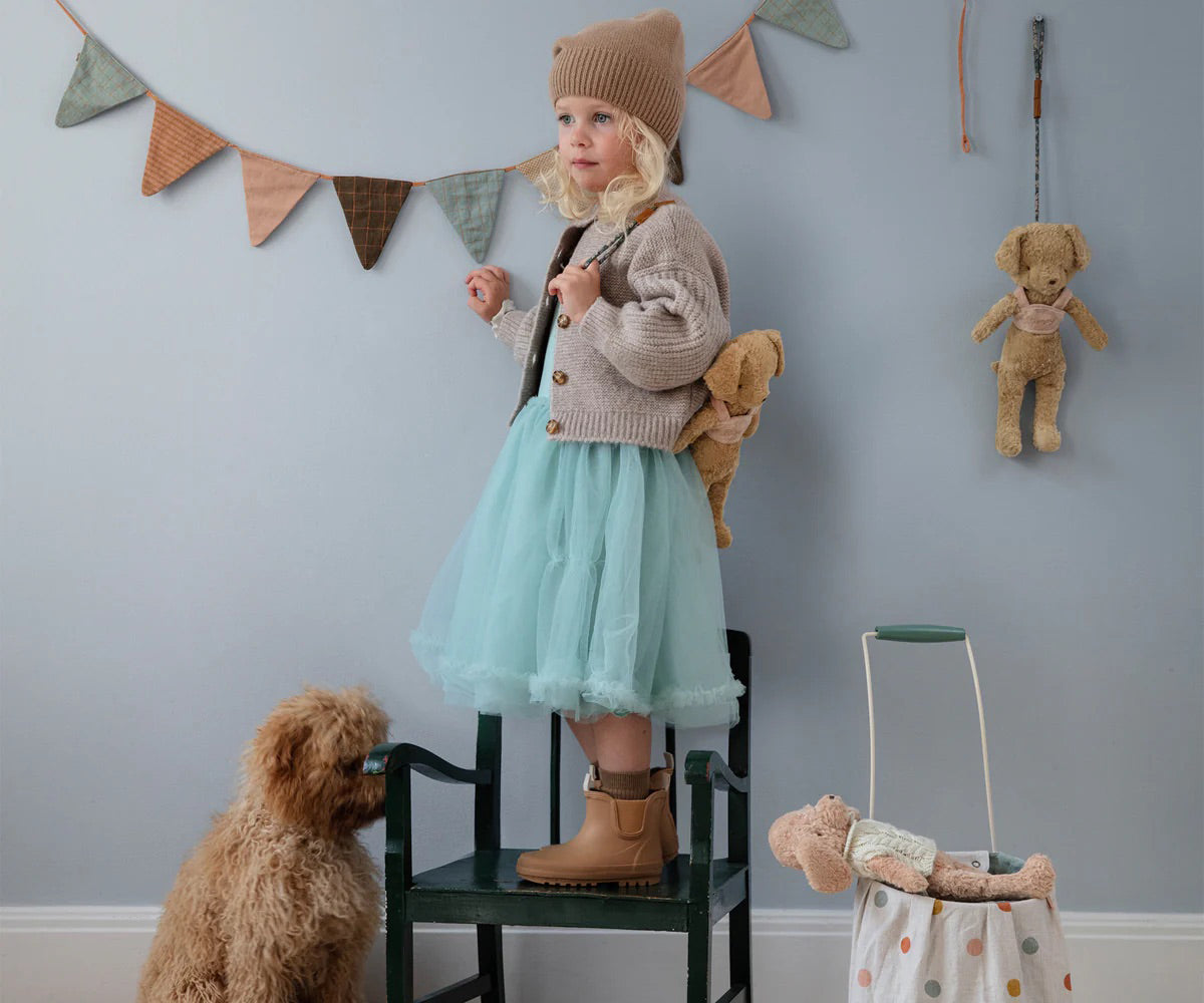 Maileg Vintage Plush Dog, Dusty Powder