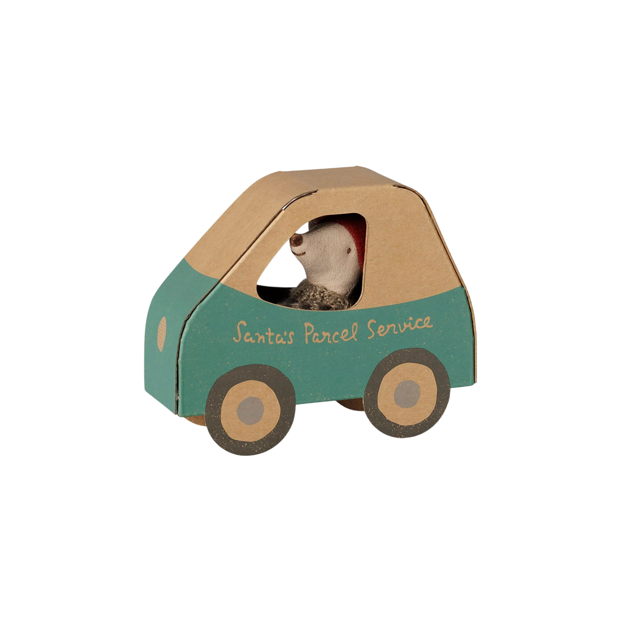 Maileg Christmas Mouse: Little Brother in a Car Box
