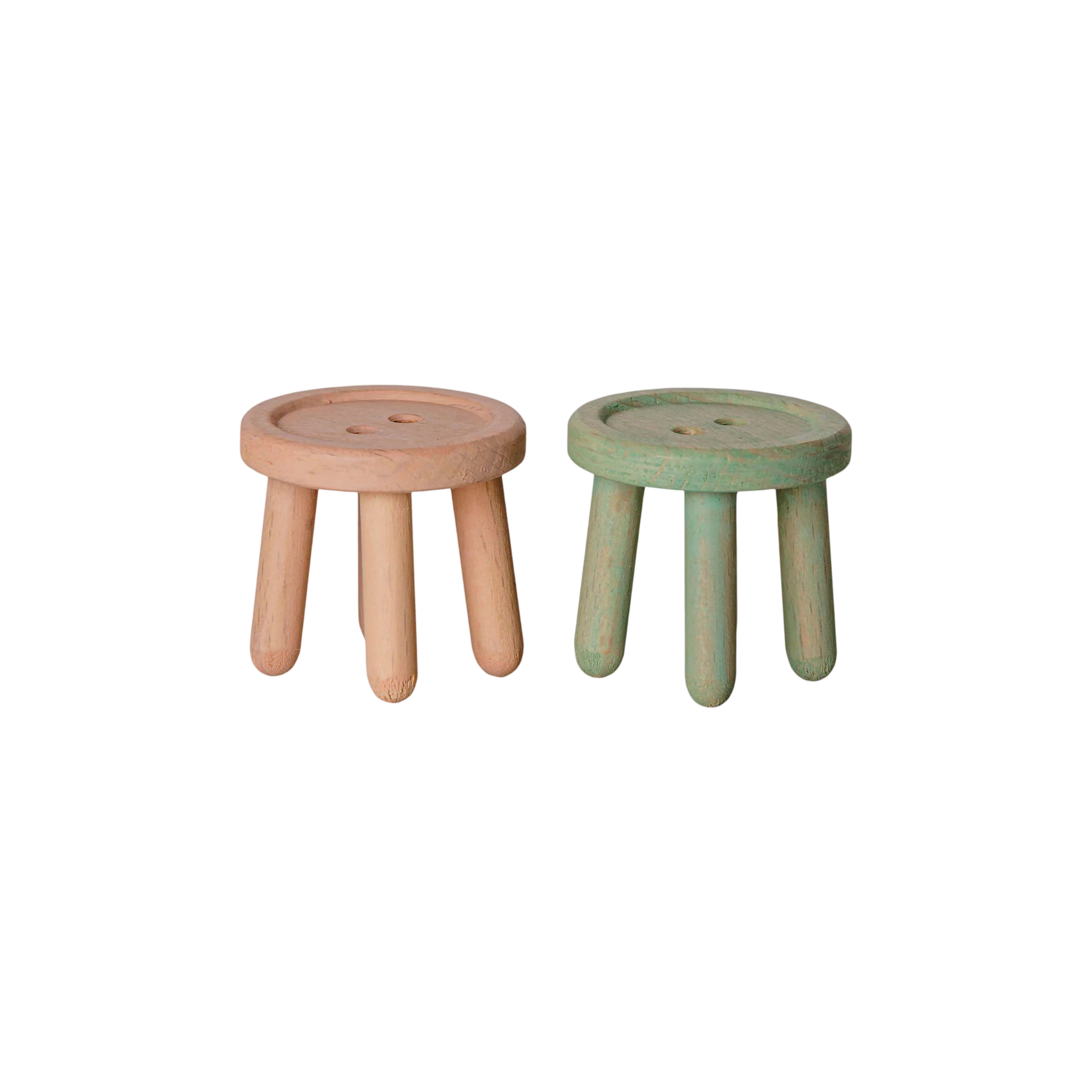 Maileg Maus Light Rose/Light Mint Chair Set