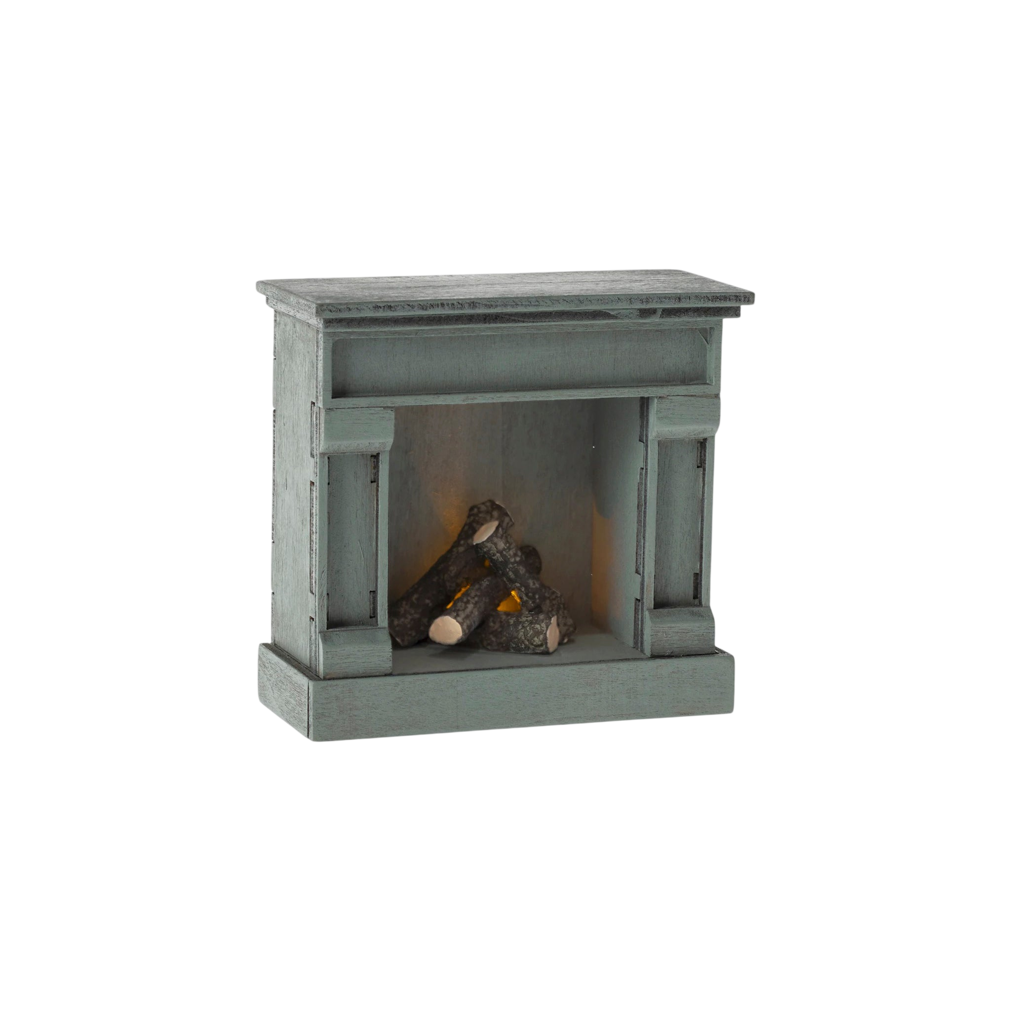 Maileg Blue Fireplace Mouse