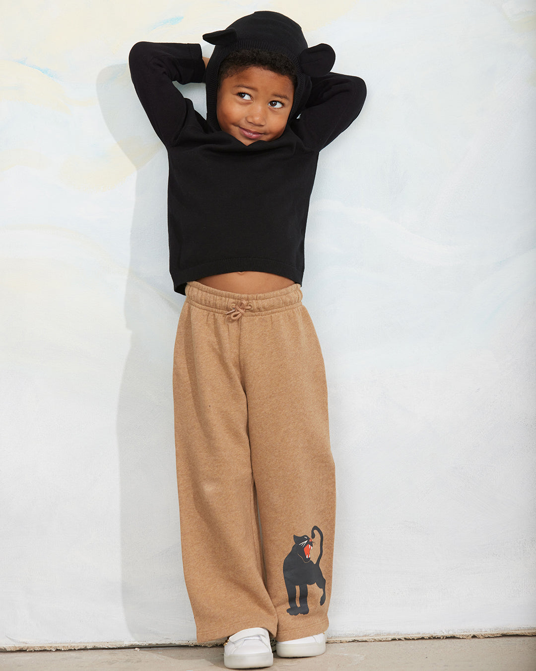 Mouse Ear Hoodie (Limited Stock) Black / Mouse Ear Fine-Knit Sweater (Limited Stock) Black