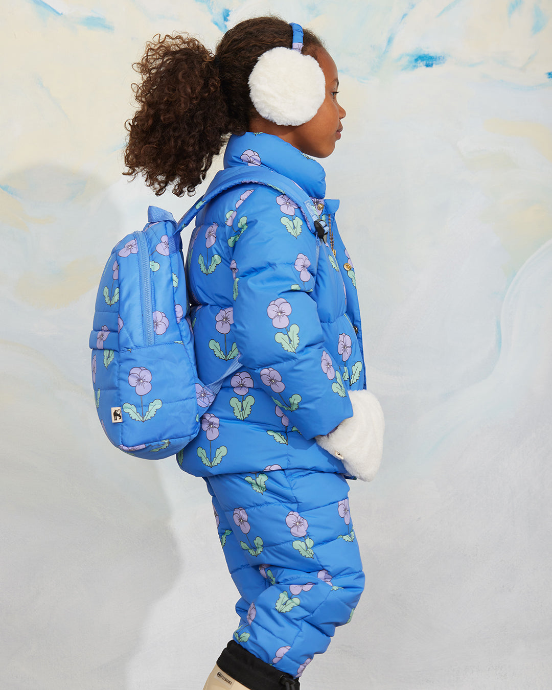 Violas AOP City Puffer Jacket - Limited Stock - Blue / Violas AOP City Puffer - Limited Stock - Blue