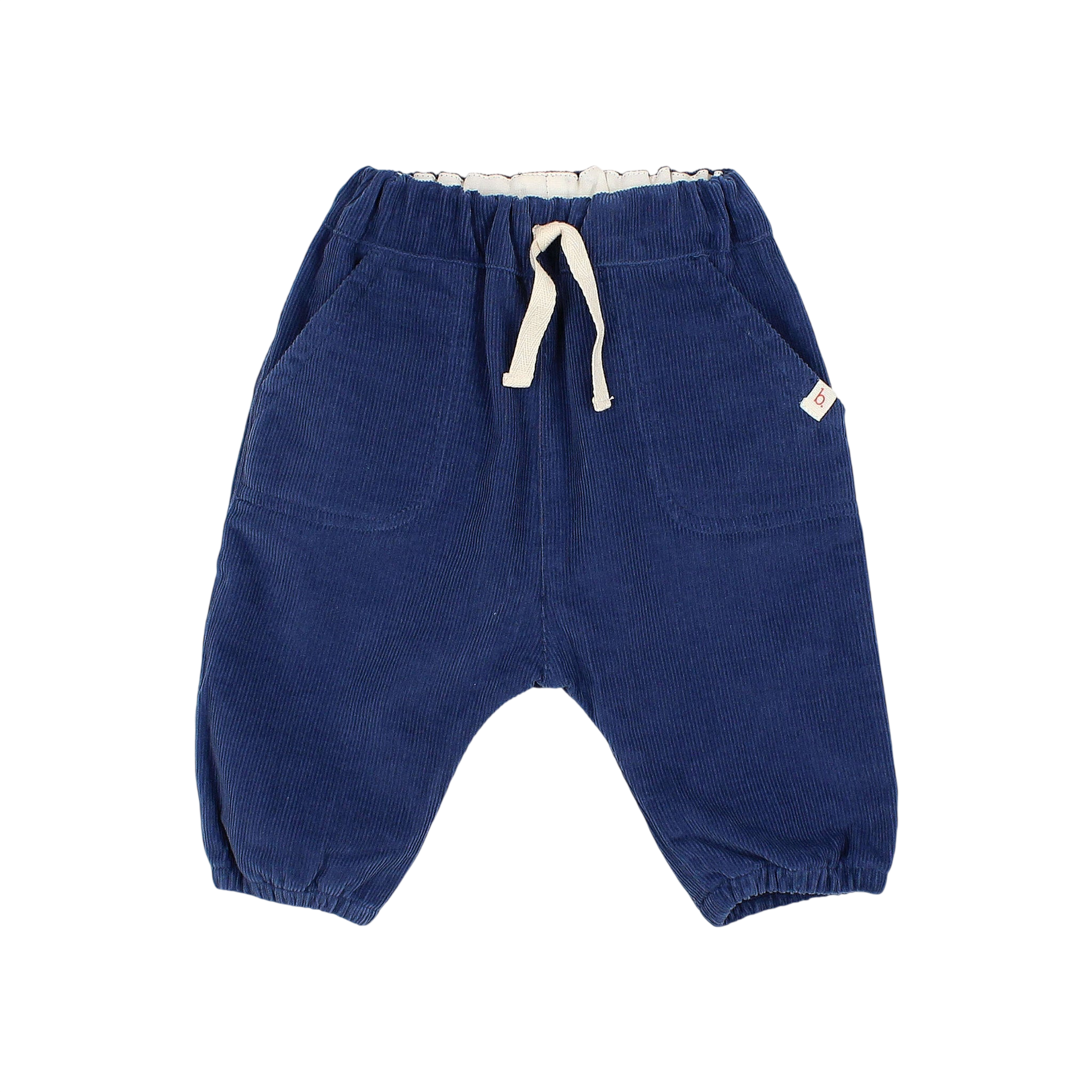 Pantalon pour bébé en velours bleu marine