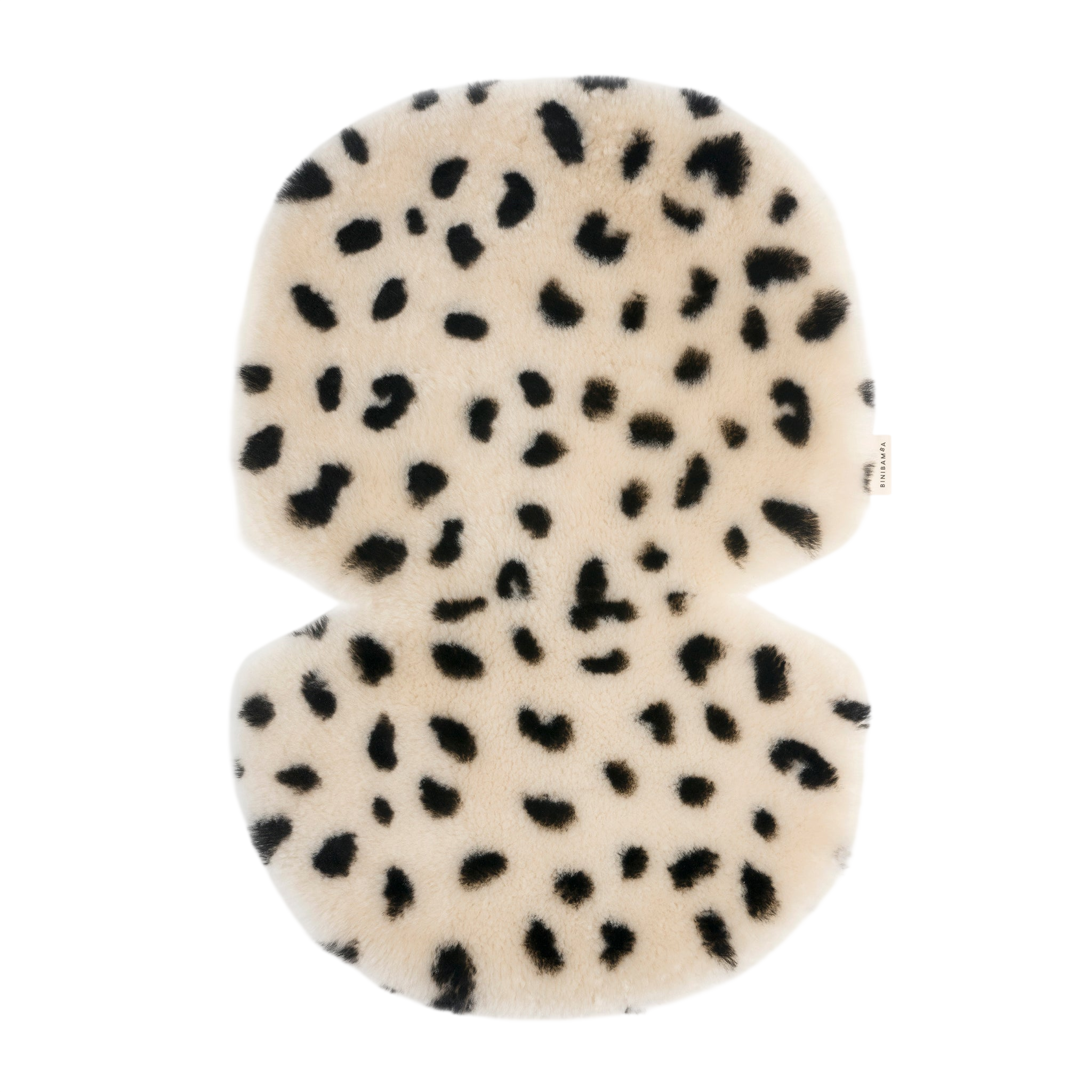 Binibamba Lambskin Seat Cover, Fixed Leopard Peanut
