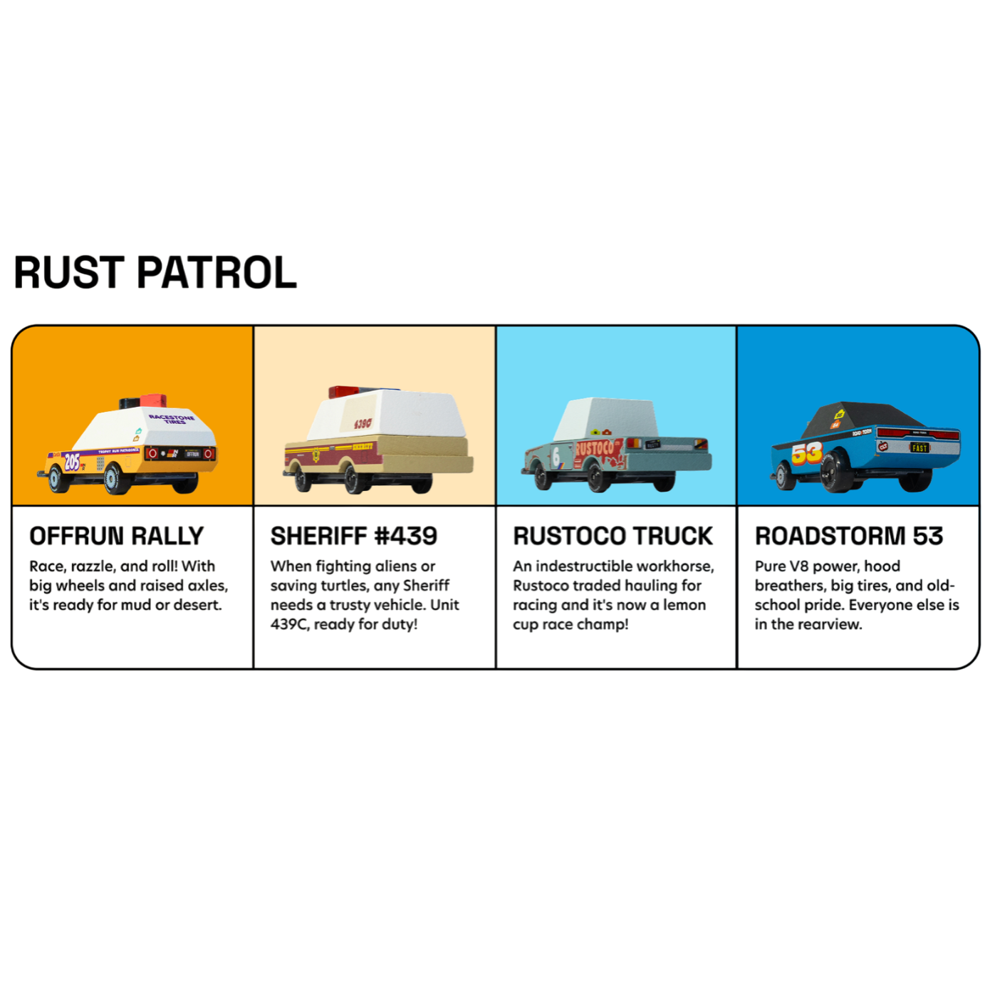 Candylab Toys Rust Patrol TOONS™ 4er-Pack