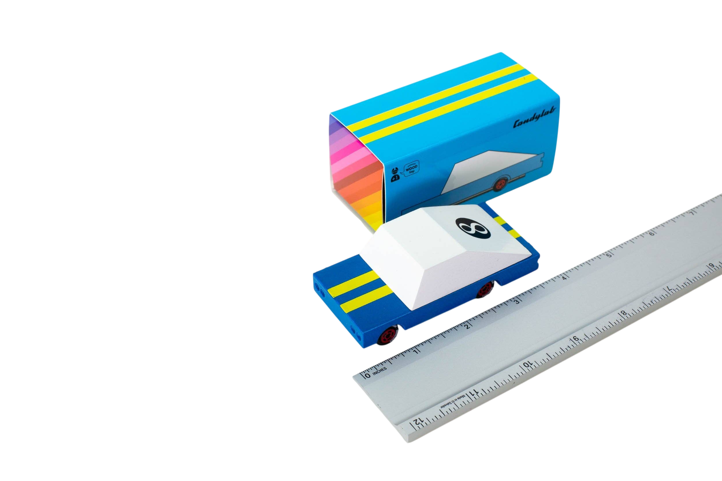 Candylab Toys Blauer Rennfahrer #8