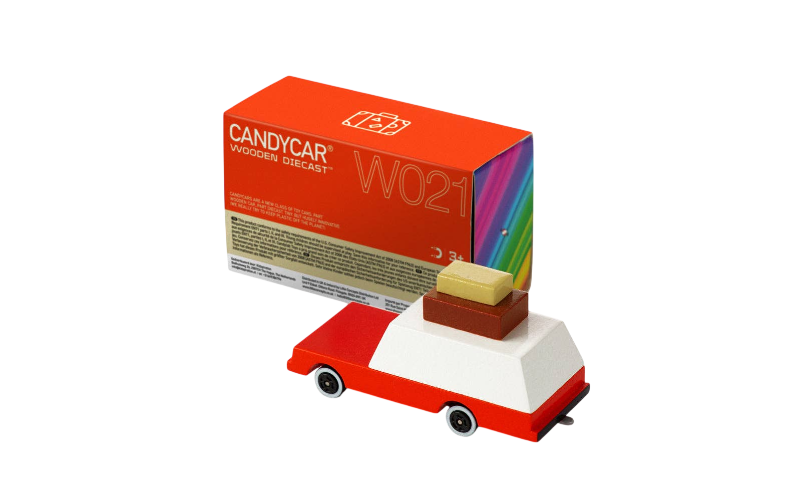 Candylab Toys Holzauto mit Koffer