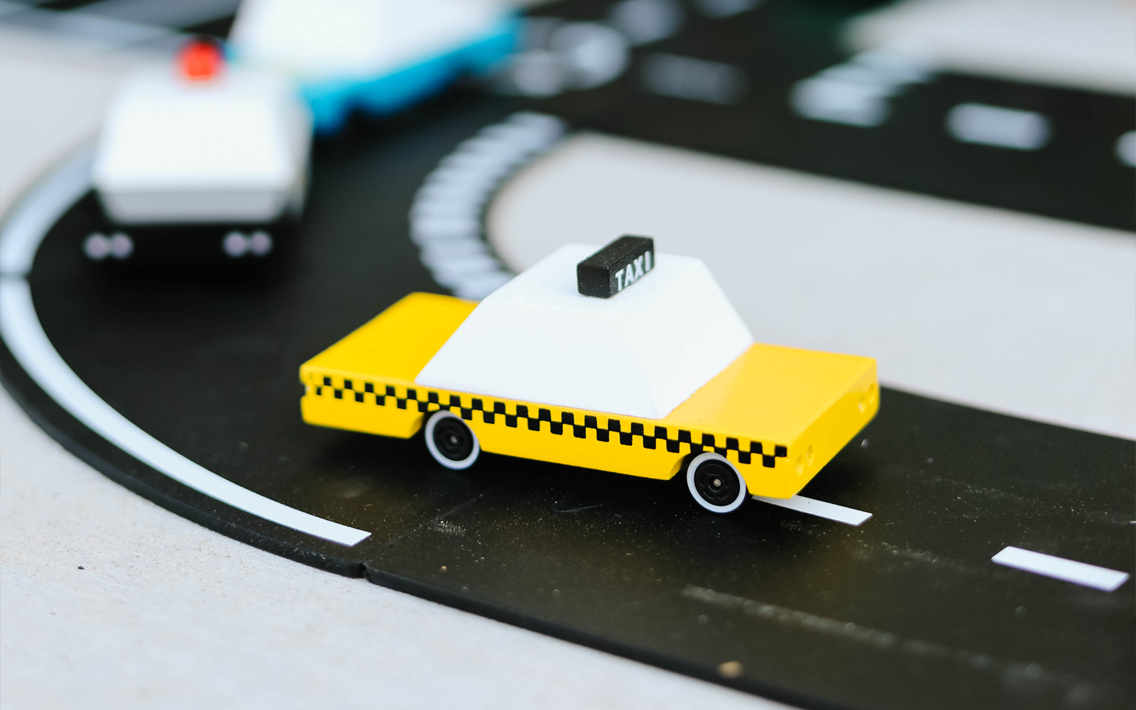 Candylab Toys Yellow Taxi