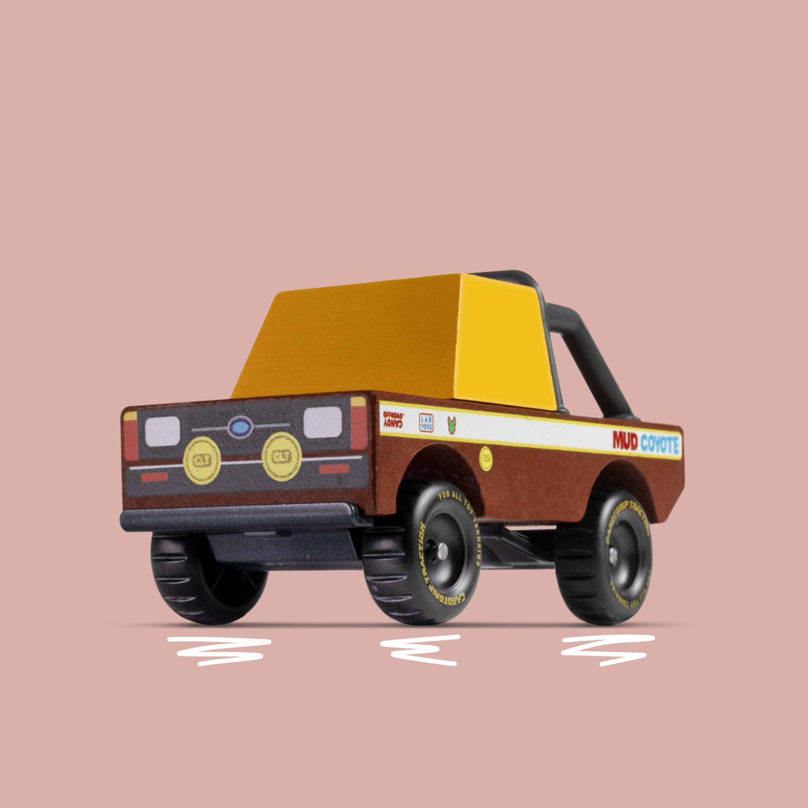 Candylab Toys Mud Coyote TOONS™ Holzauto