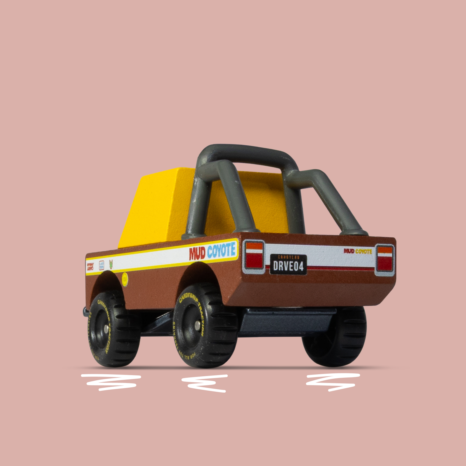 Candylab Toys Mud Coyote TOONS™ Holzauto