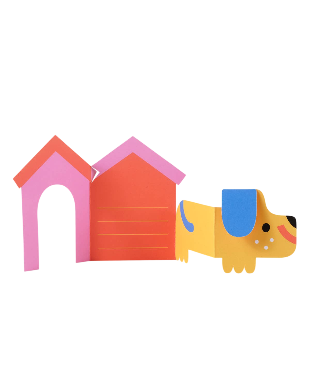 Hund im Haus-Geburtstagskarte zum Aufklappen