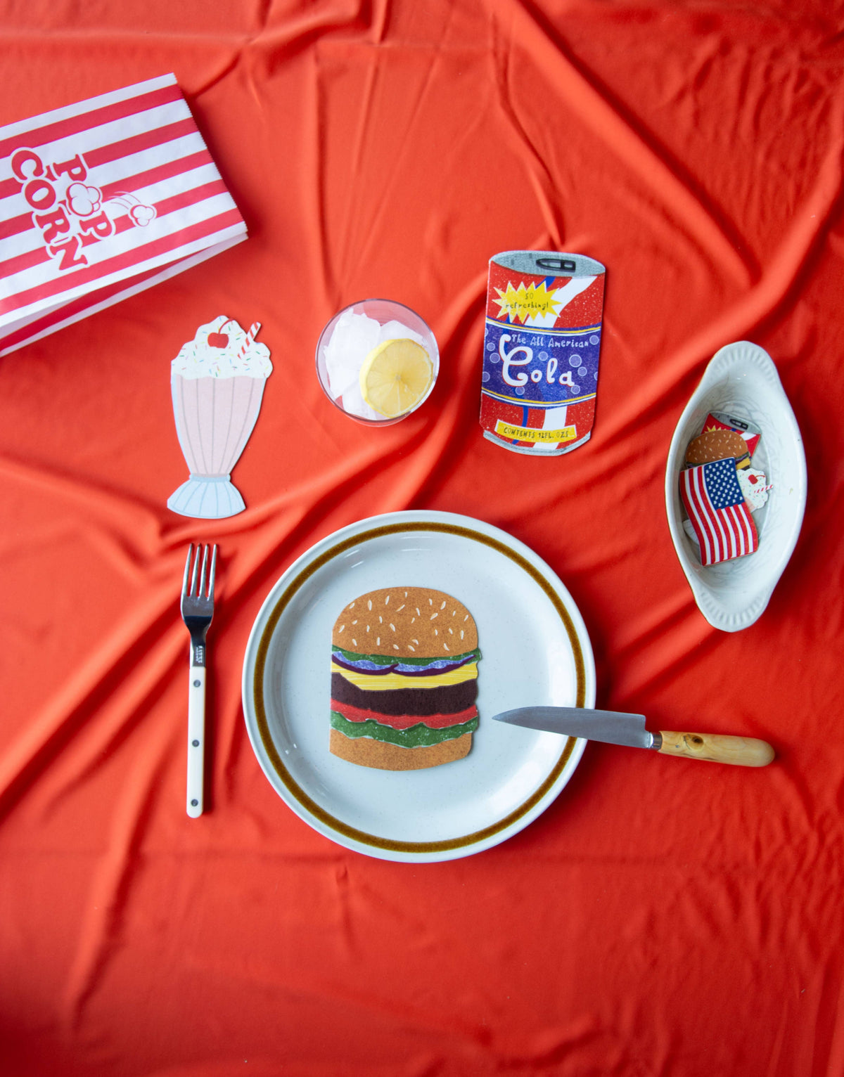 Klappkarte Hamburger