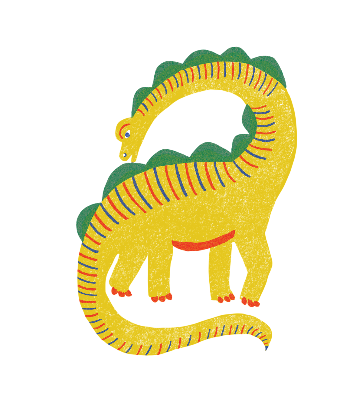 Klappkarte Yellow Dino