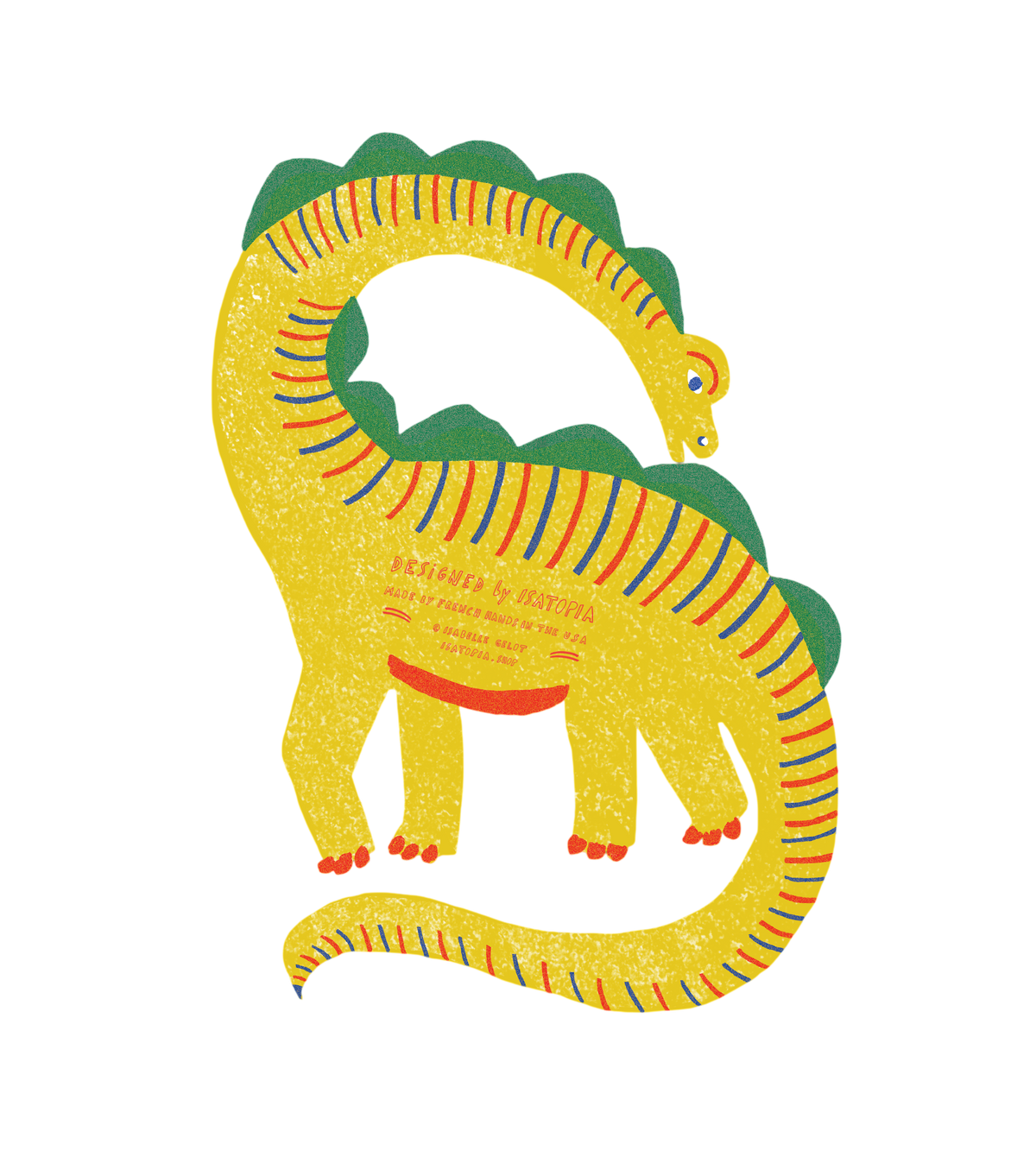 Klappkarte Yellow Dino