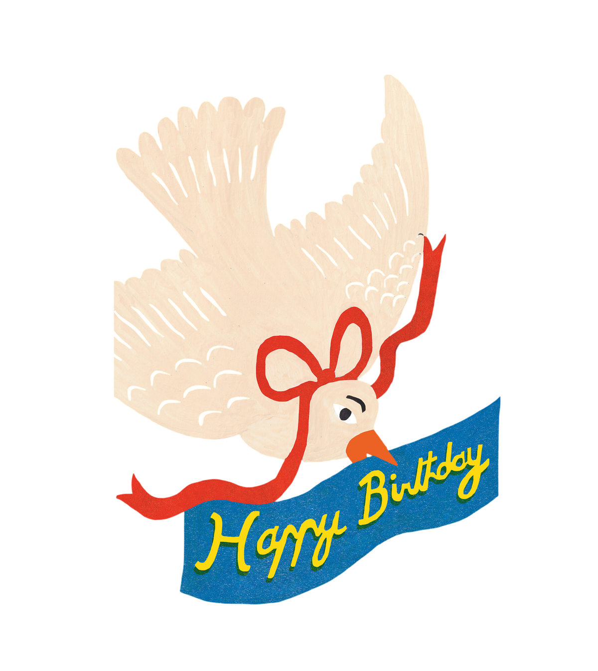 Klappkarte Vogel Happy Birthday