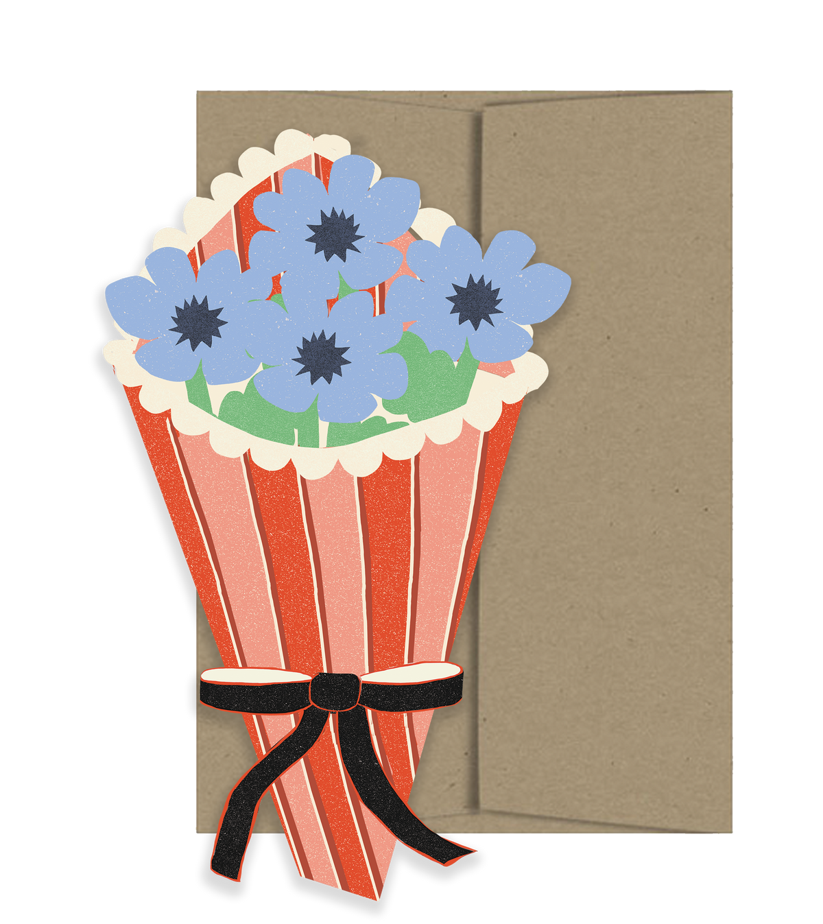 Fold-out Card: Bouquet of Flowers