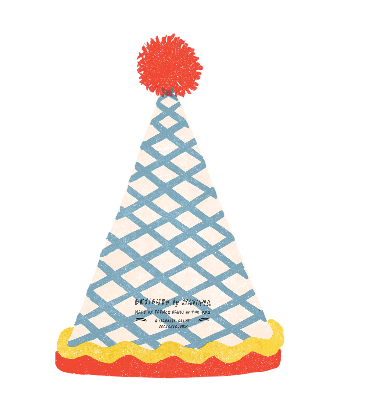 Klappkarte Geburtstagshut Happy Birthday
