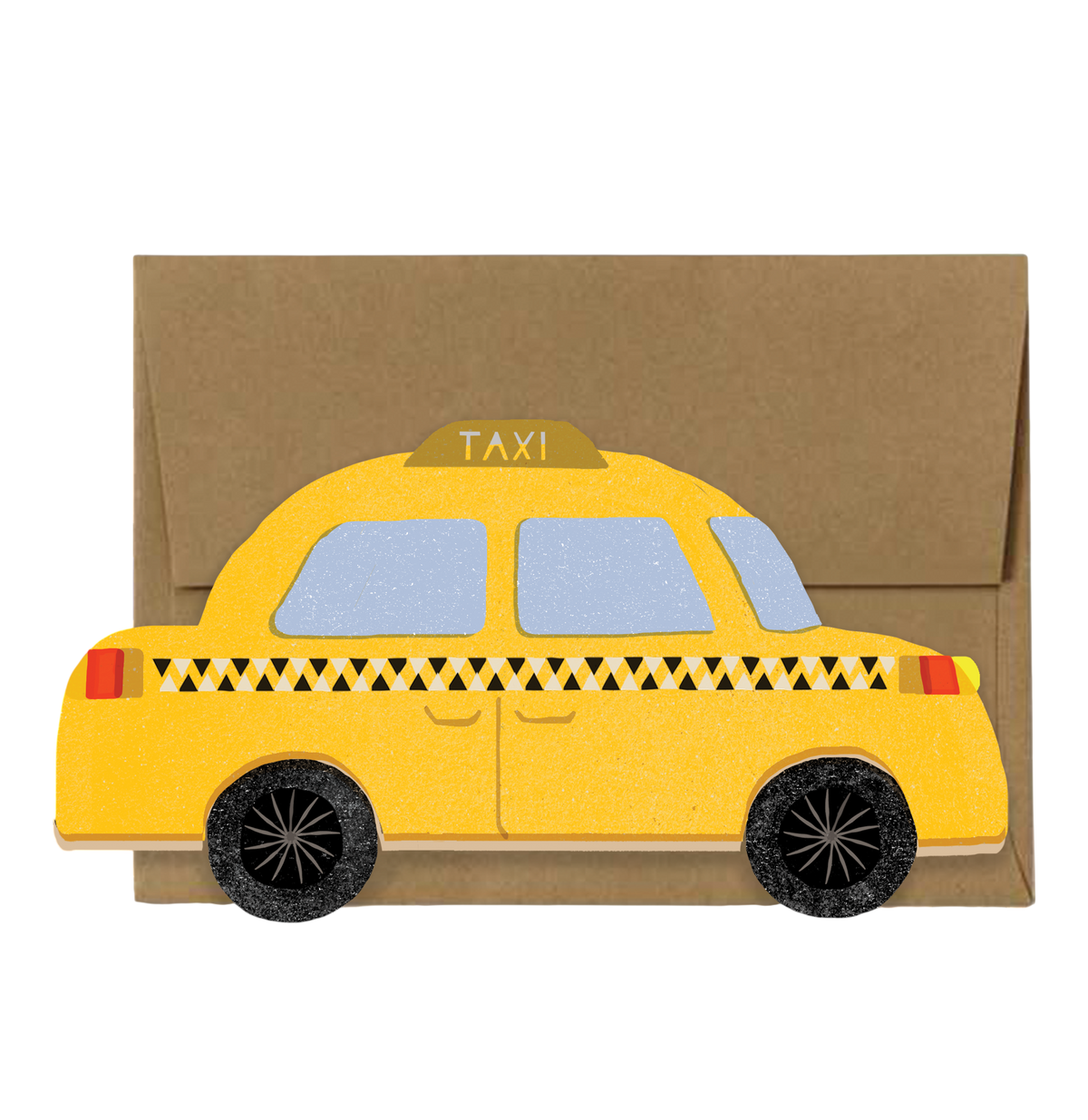 Klappkarte Gelbes Taxi