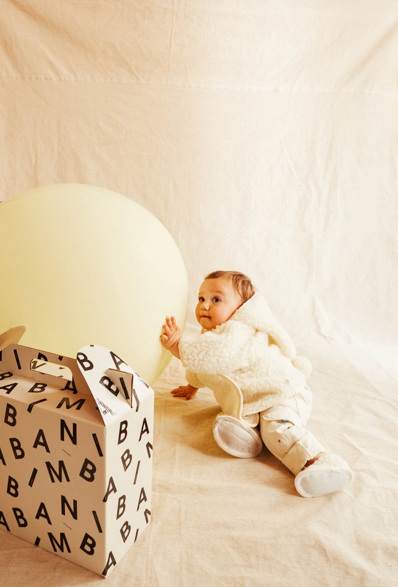 Binibamba Jacke Merino Snuggle Milk