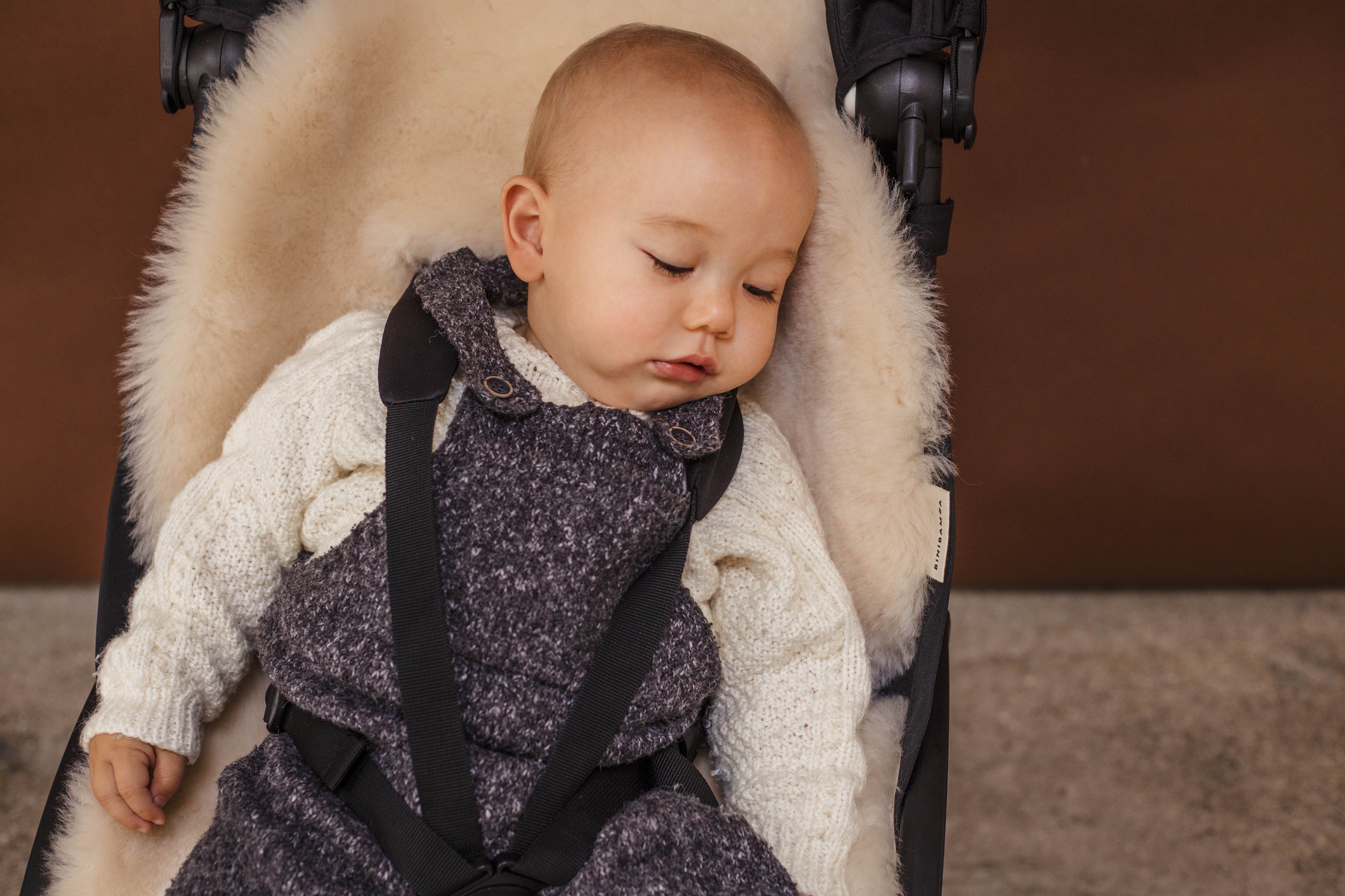 Binibamba Lambskin Seat Cover, Fixed Milk