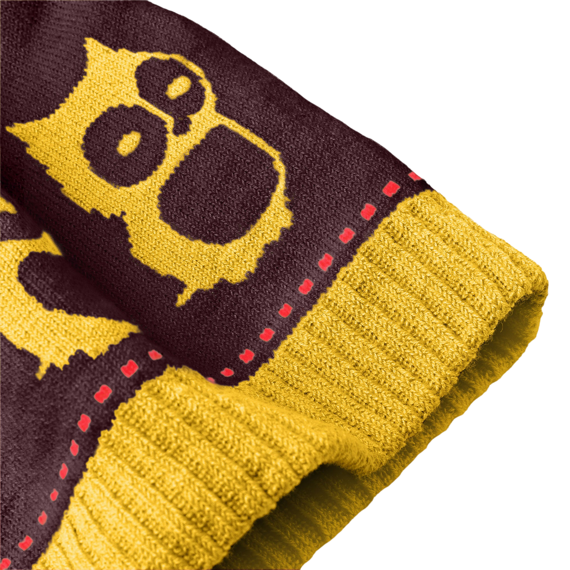 Beanie Logo Mulberry / Corporate Yellow