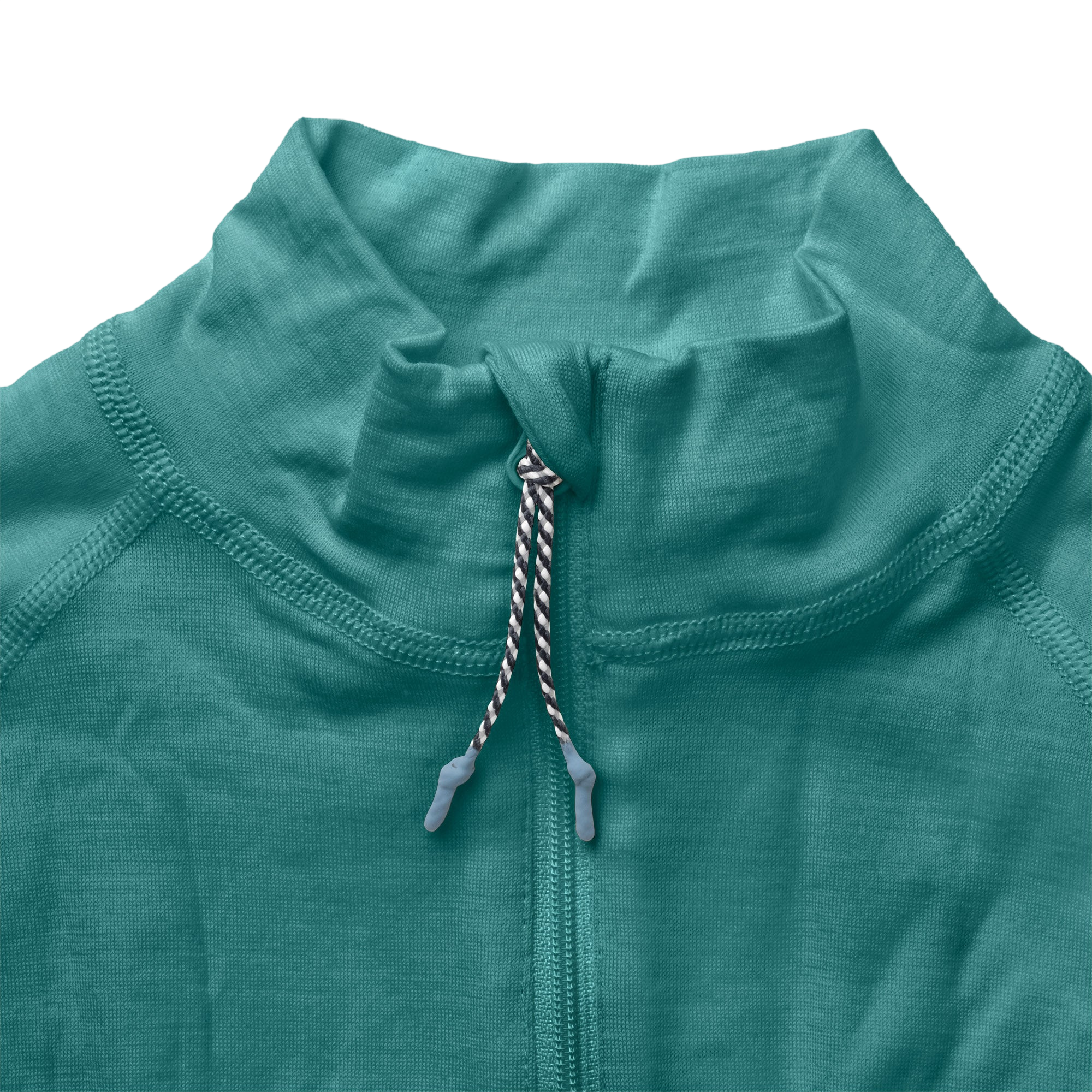 T-shirt à manches longues Honu Merino Half-Zip Rascal vert jade